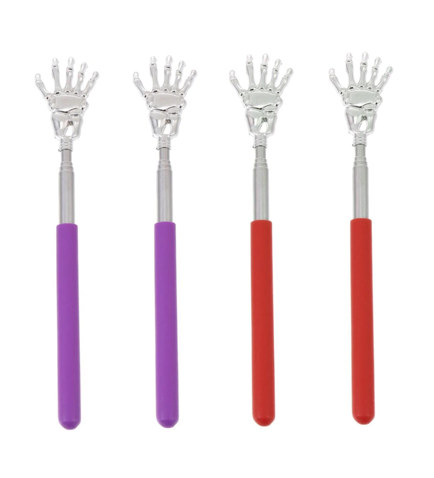 Frcolor 4-Piece Skull Hand Scratching Massage Devices Stainless Steel Flexible Back Scratcher & Home Tool Set for International Shipping - Buy Online on GoSupps.com