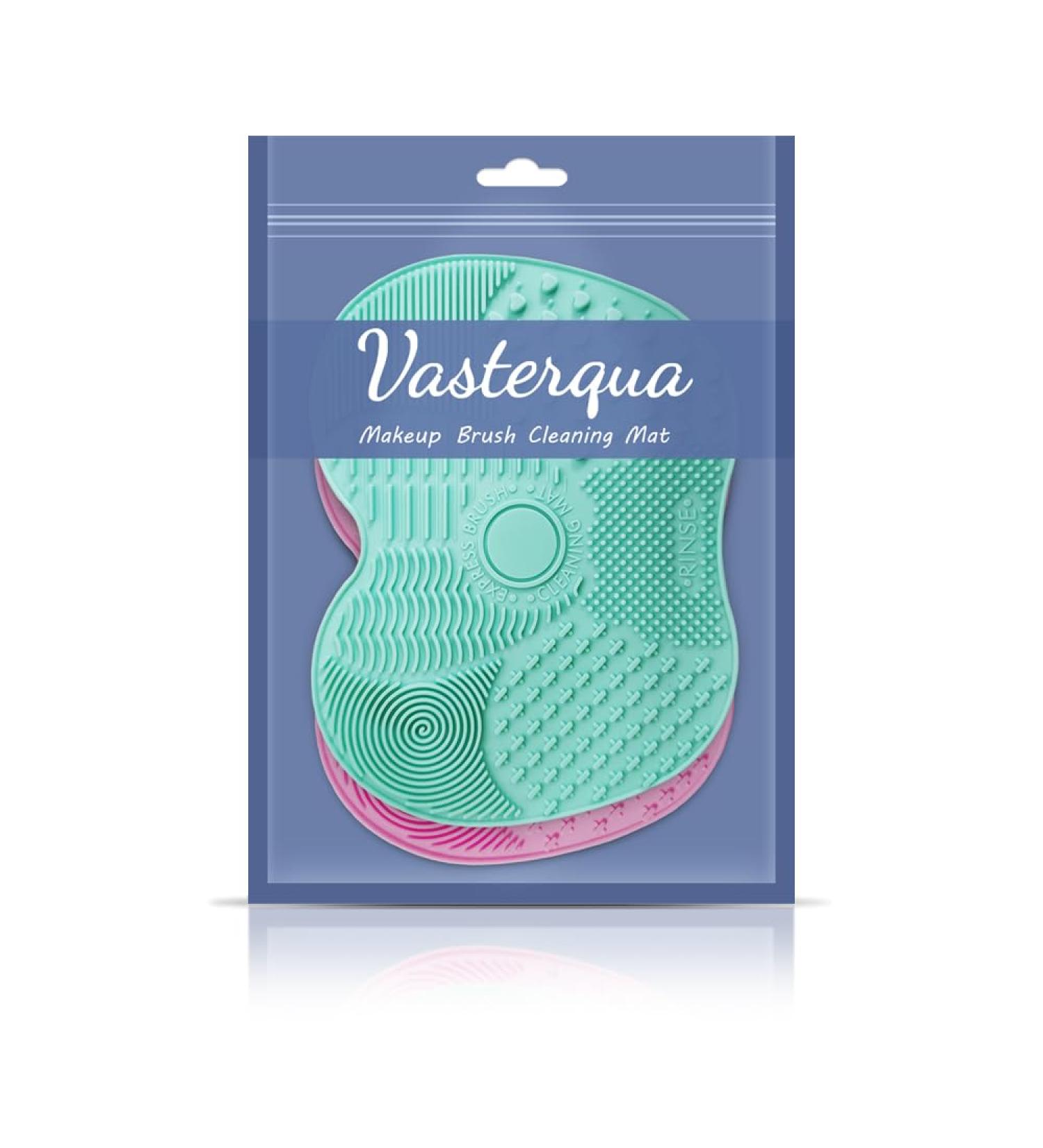 2 Packs Makeup Brush Cleaning Mat Silicone Makeup Brush Cleaner Makeup Brush Cleaning Pad and Scrubber with Suction Cup Portable Washing Tool for Makeup Brushes(Pink&Green) - Buy Online on GoSupps.com