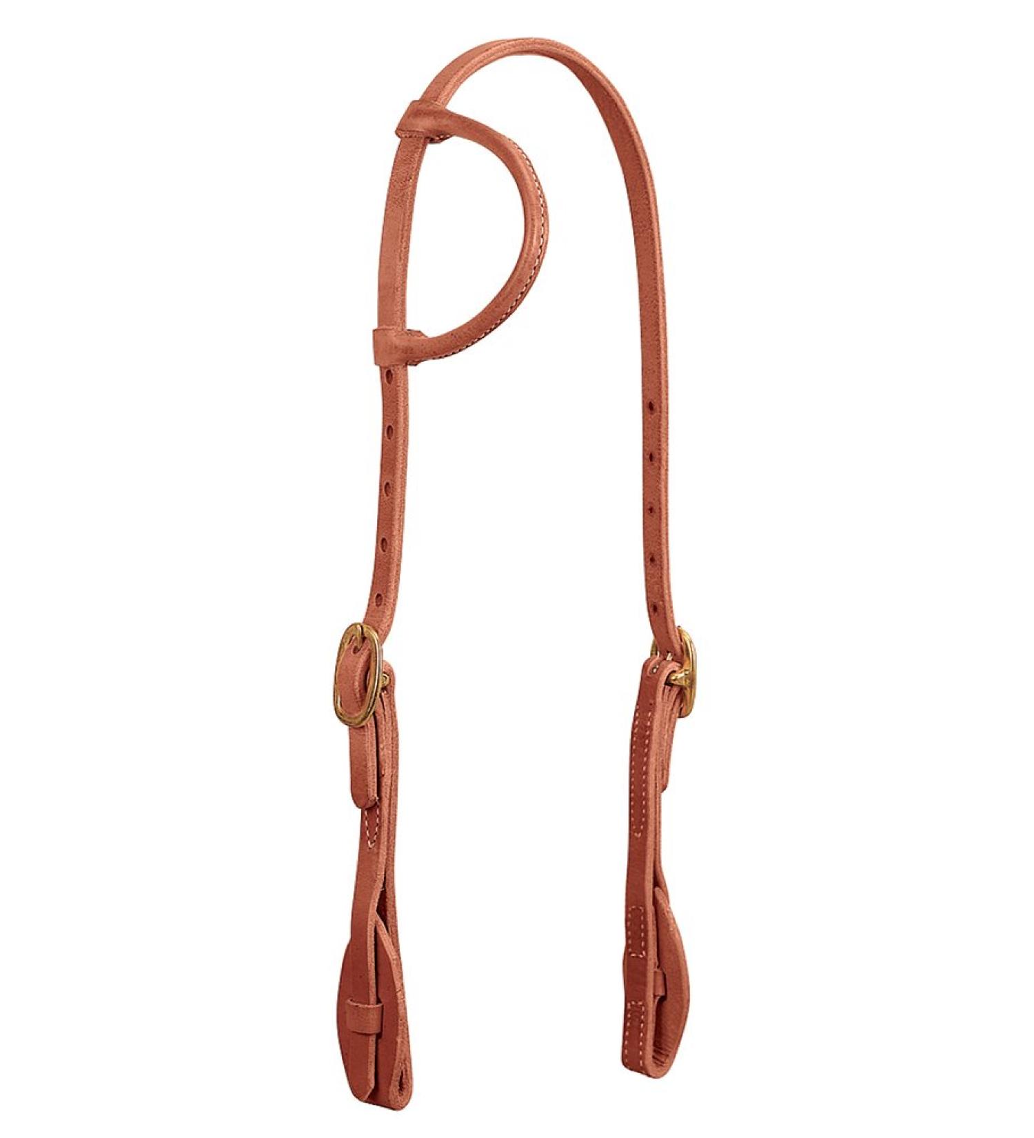 Weaver Leather ProTack Quick Change Browband Headstall Features Leather Tab Bit Ends Sliding Ear