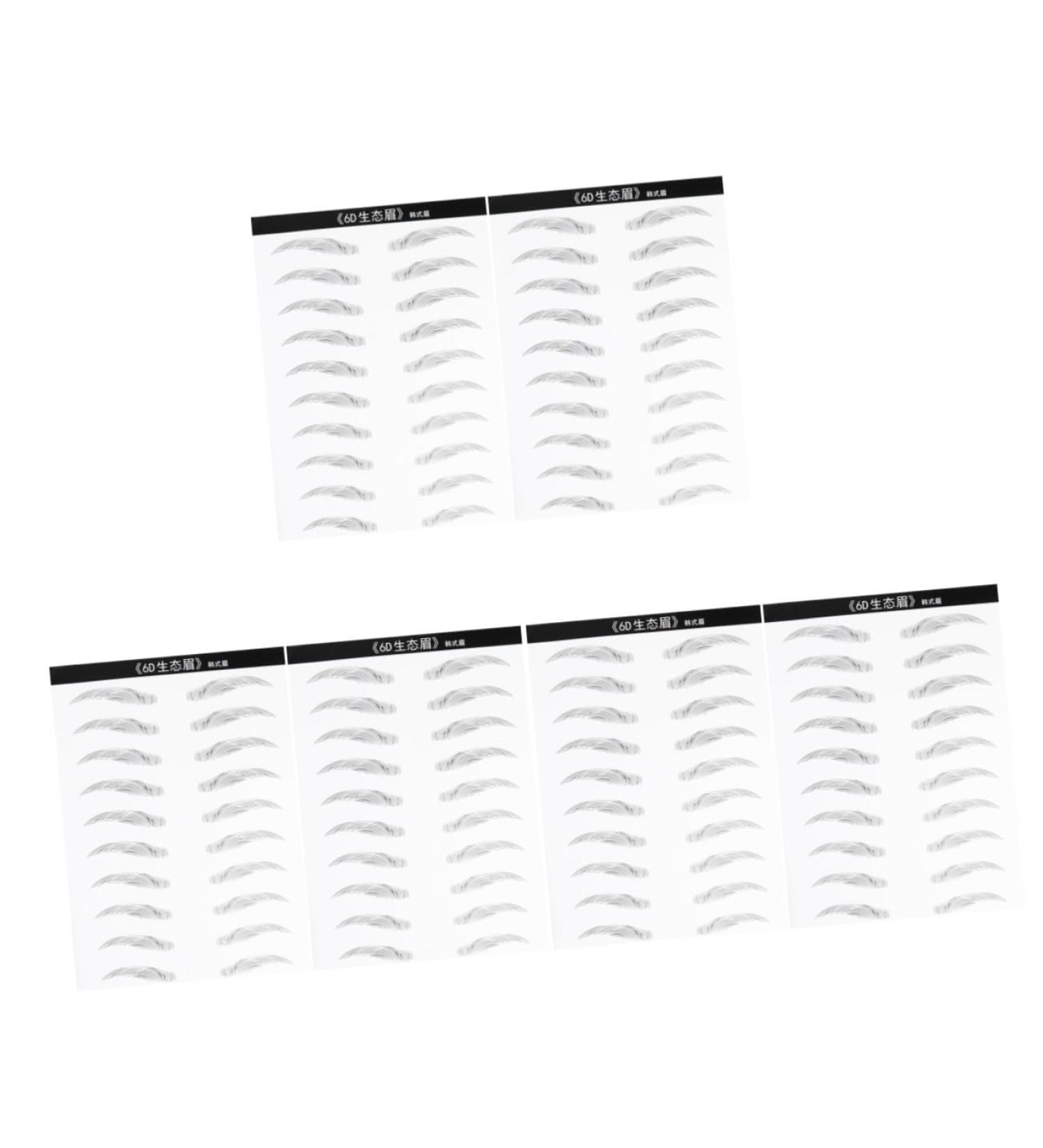 FOMIYES 6 Sheets Pairs Makeup Stickers Eyebrow Transfers Stickers Transfer Stickers 6d Bionic Cosmetic - Buy Online on GoSupps.com