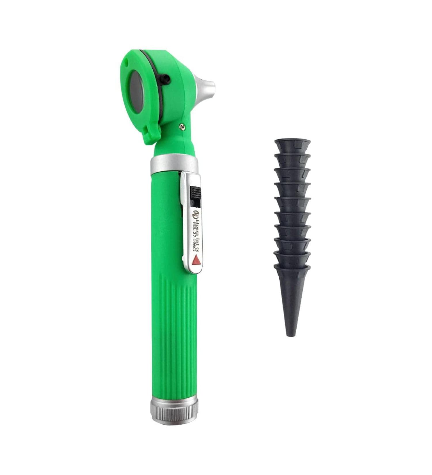 Buy Hossa Int-Otoscope Set - 3x Magnification 10 Speculum Tips Diagnostics Tool for All Ages - Green with Hard Plastic Case - Buy Online on GoSupps.com