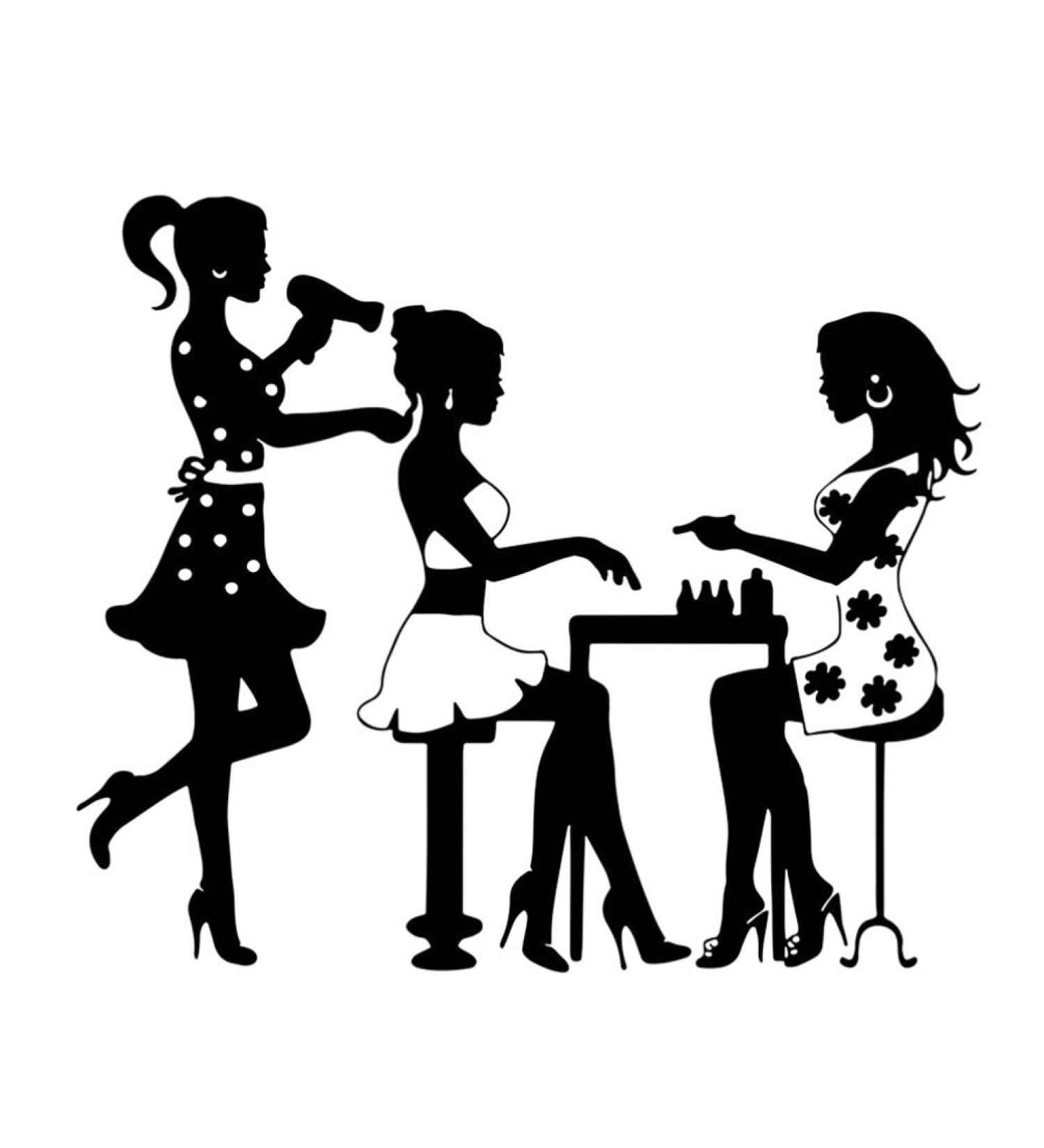 VICASKY Barbershop Wall Decor Barber Shop Decals Makeup Wall Sticker Hair Salon Studio Background Salon Hair Nail Salon Posters Vinyl Art Sticker Hair Salon Wall Decals Household Wallpaper - Buy Online on GoSupps.com