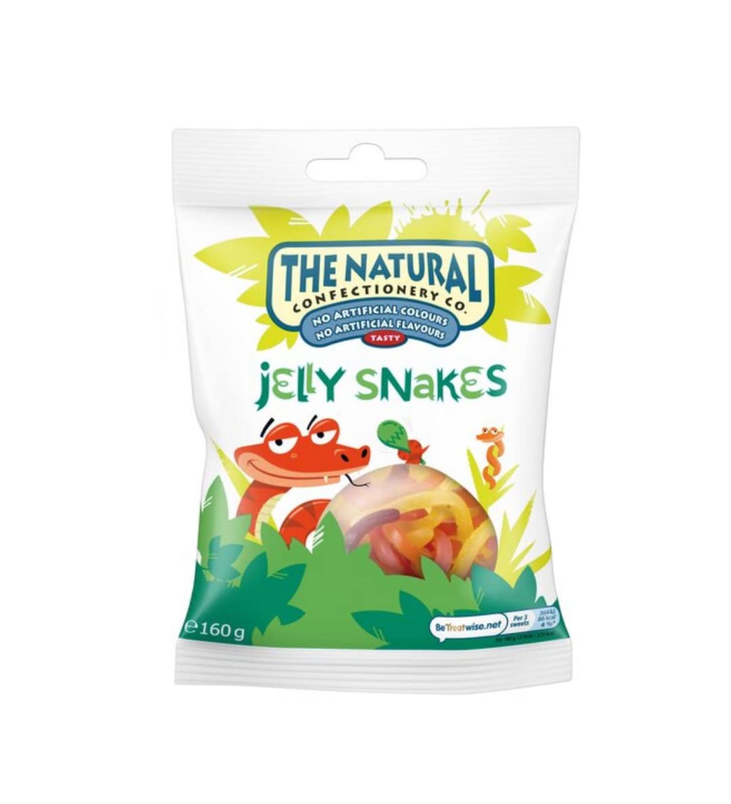Natural Confectionery Co Jelly Snakes 160gr x 10 pack