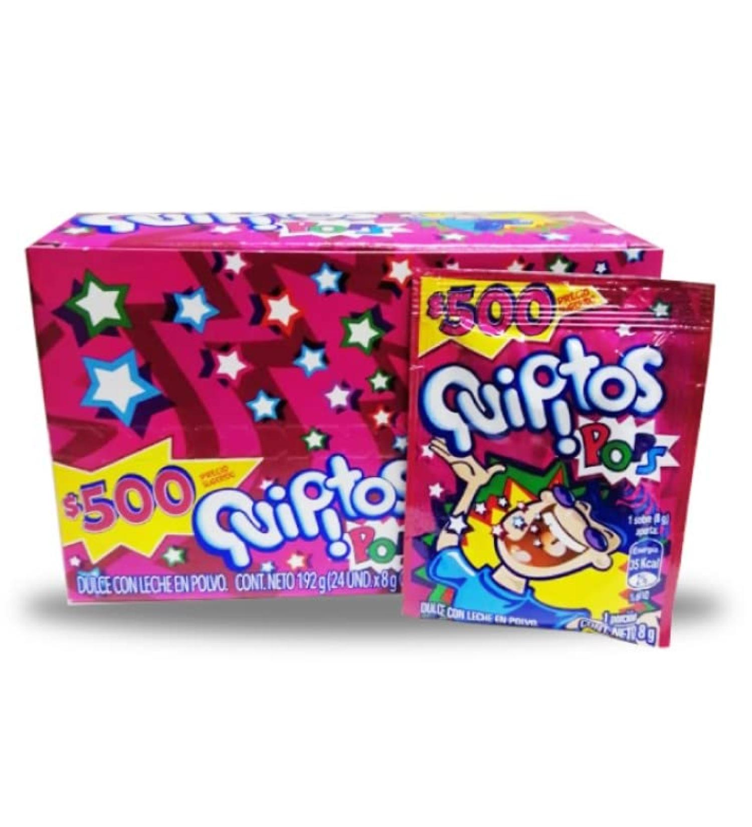 Quipitos Pops | Sweet Milk Powder | Original Colombian Quipitos | 24 Units - 192 Gr. - Buy Online on GoSupps.com