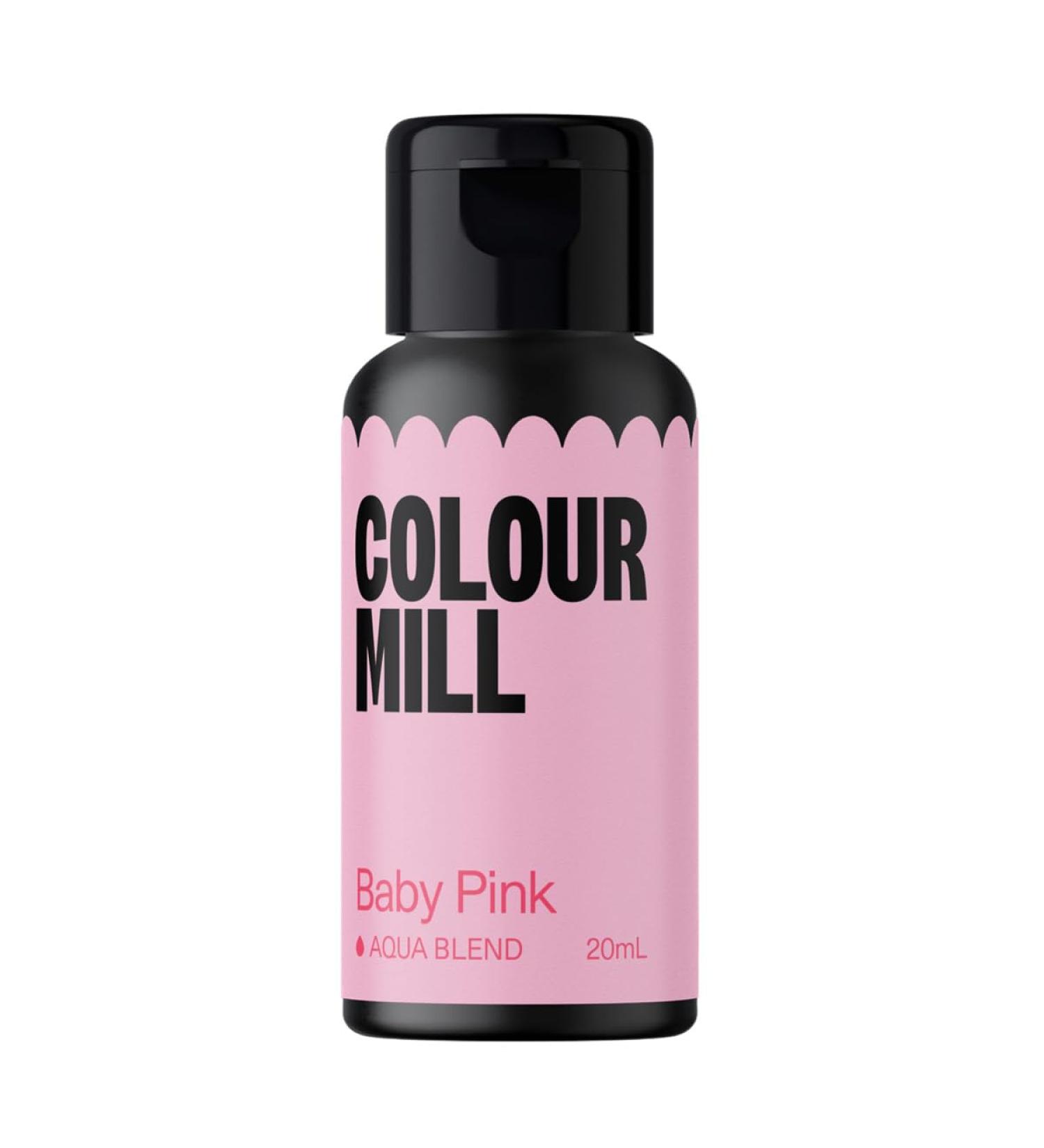 Color Mill Aqua Blend Food Coloring - Intense Baby Pink Vegan Water-Based 20ml - Ideal for Baking & Decorating - Buy Online on GoSupps.com