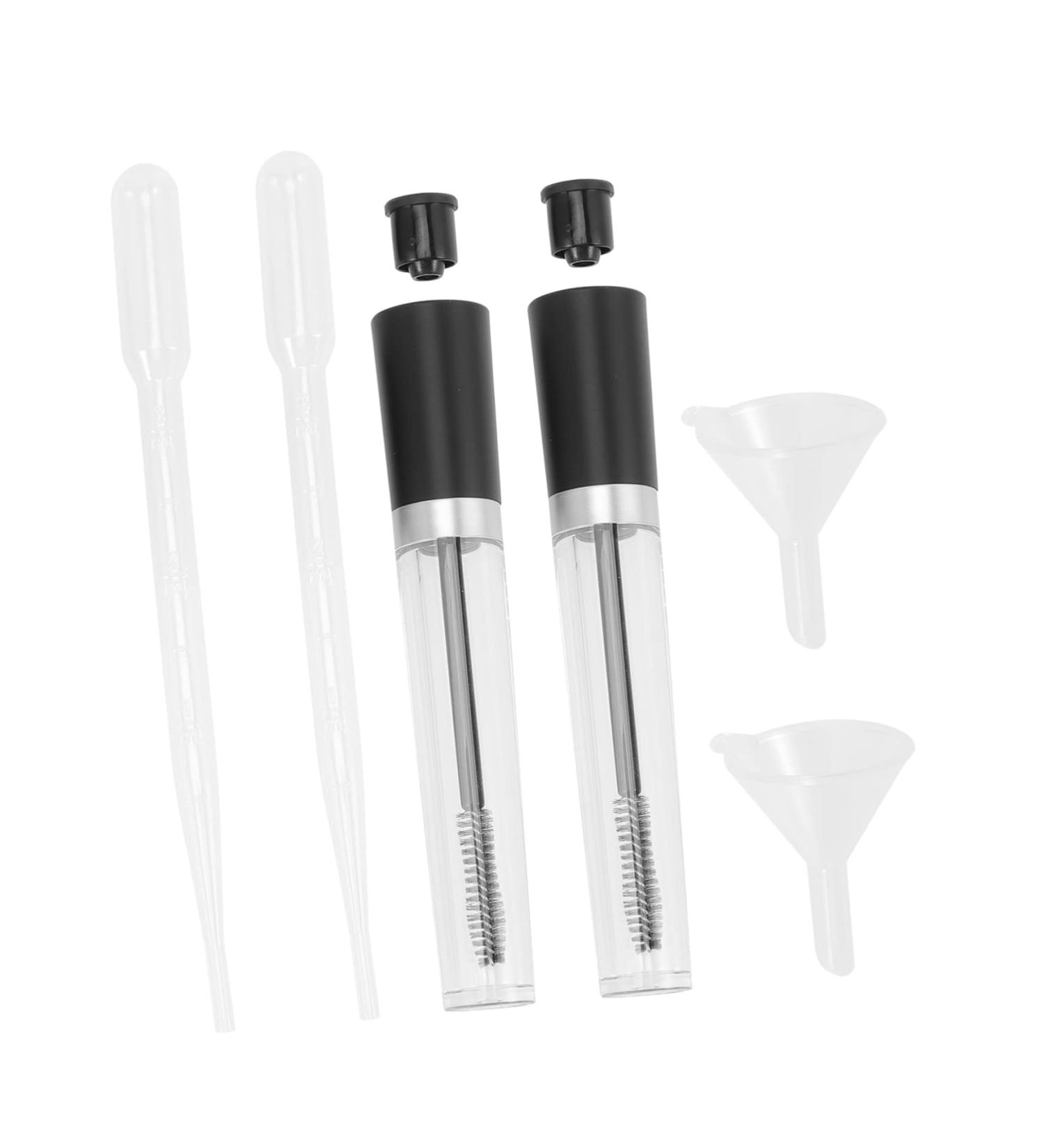 IWOWHERO 2 Sets Empty Mascara Tube Empty Lipstick Tube Clear Mascara for Eyelashes Volume Plastic Black - Buy Online on GoSupps.com