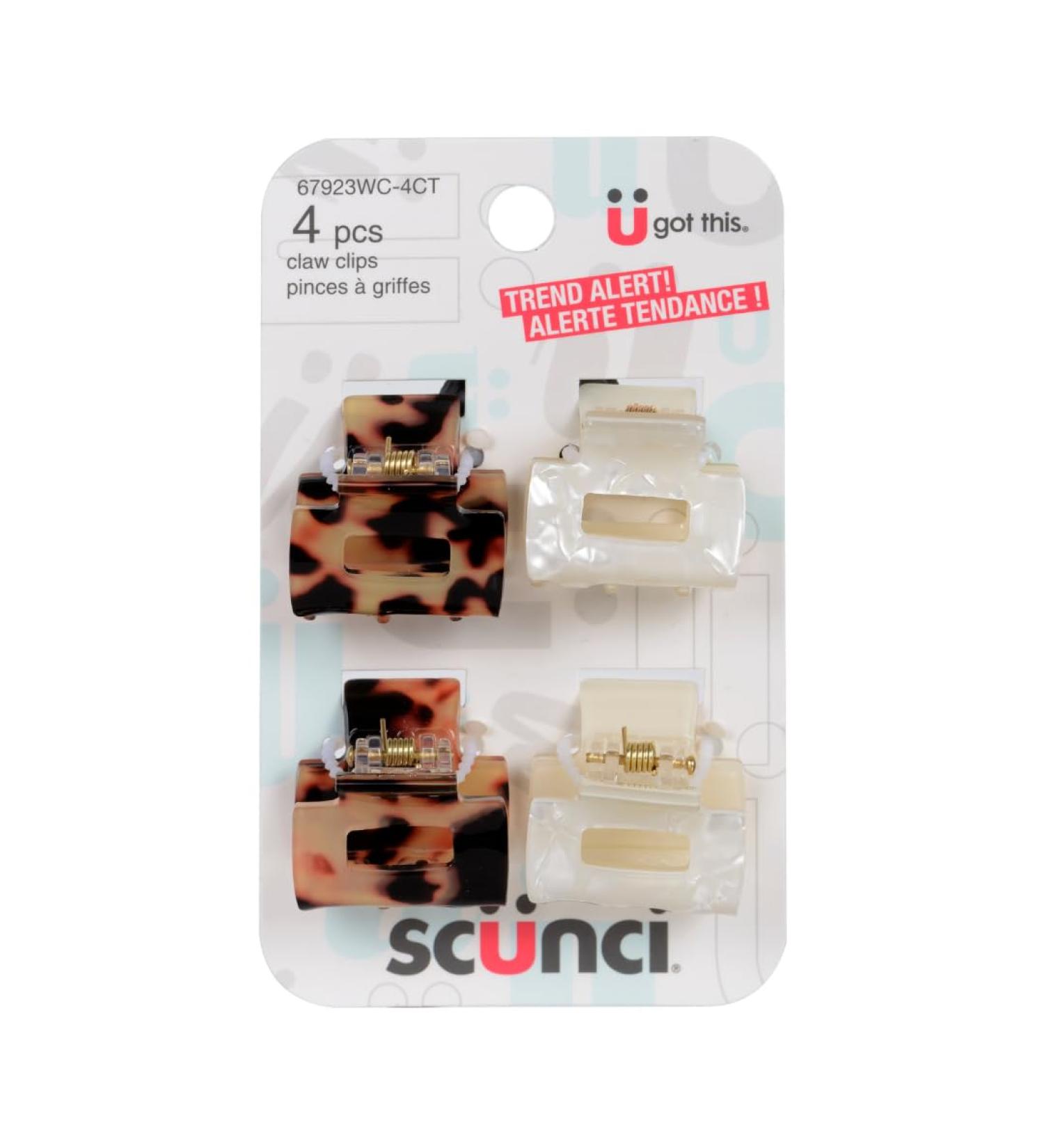 SCUNCI 4PK MINI TORT CLAWS