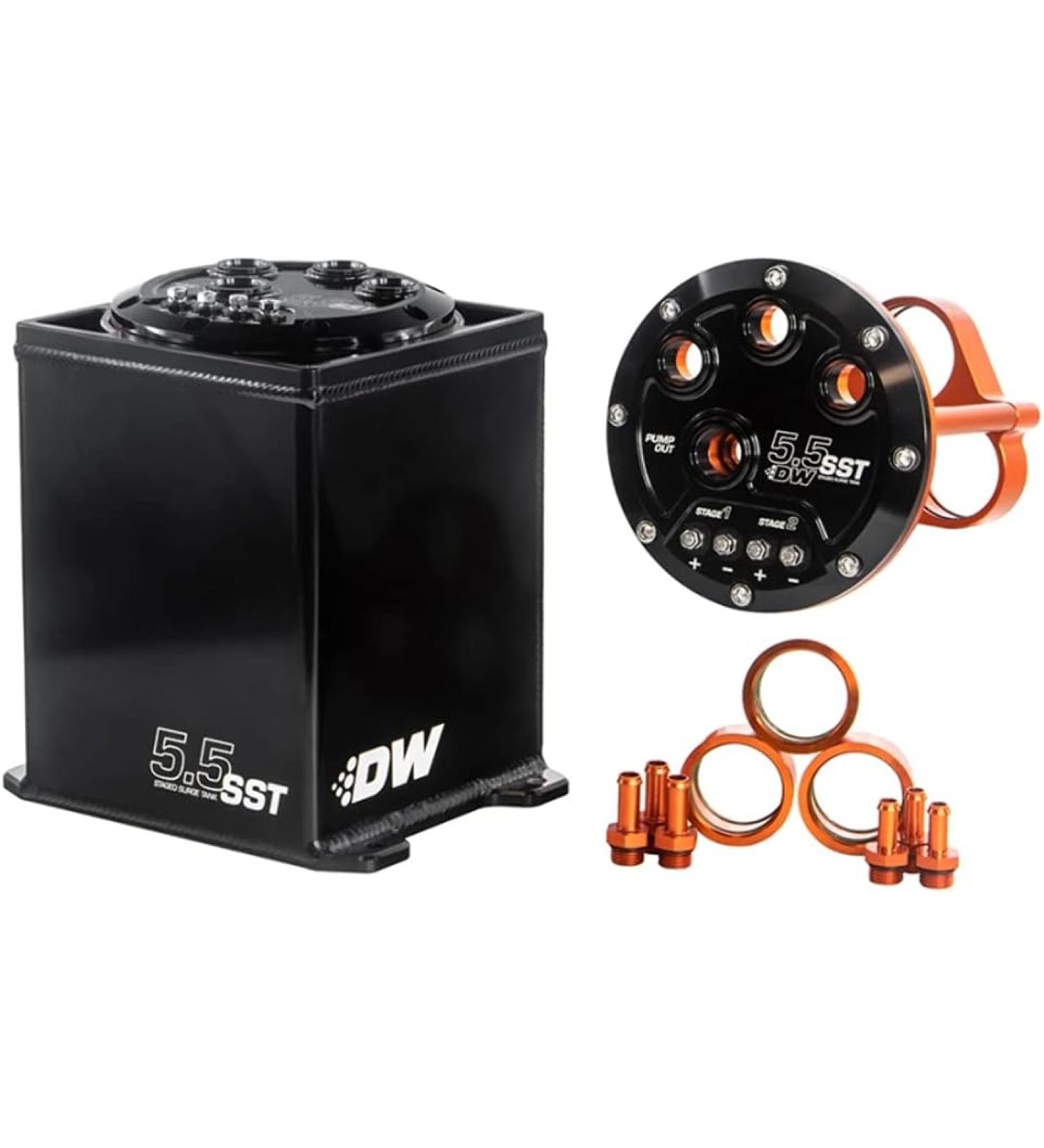 DeatschWerks Surge Tank For Modular 5.5L (1-3 DW200/300/400 Fuel Pumps)
