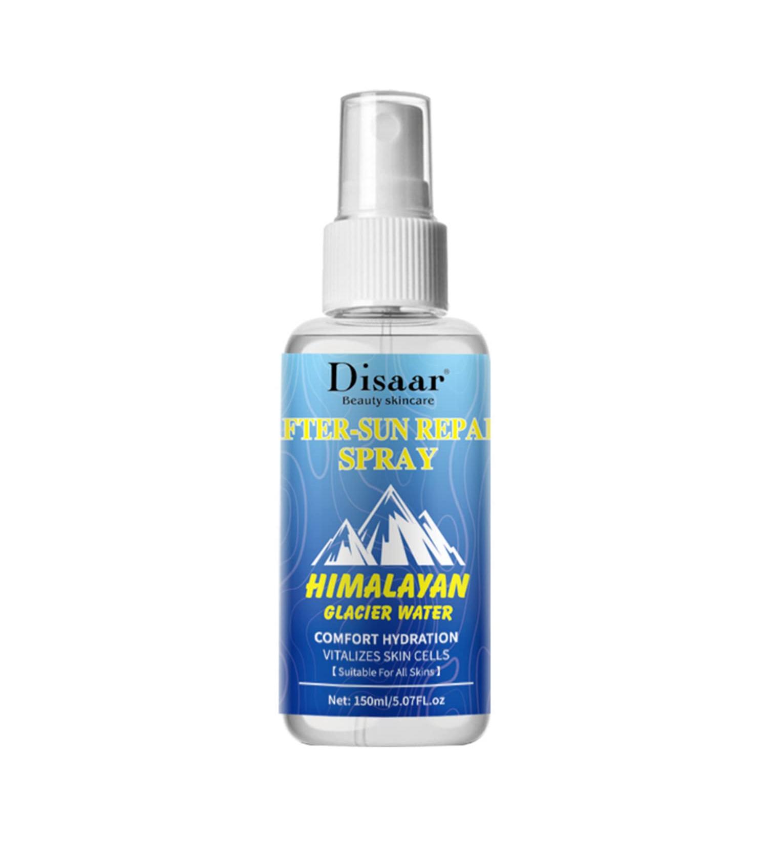 After Sun Repair Spray | Himalayan Glacier Water | Hydrating Moisturizer for Skin | 150ml/5.07oz - Buy Online on GoSupps.com