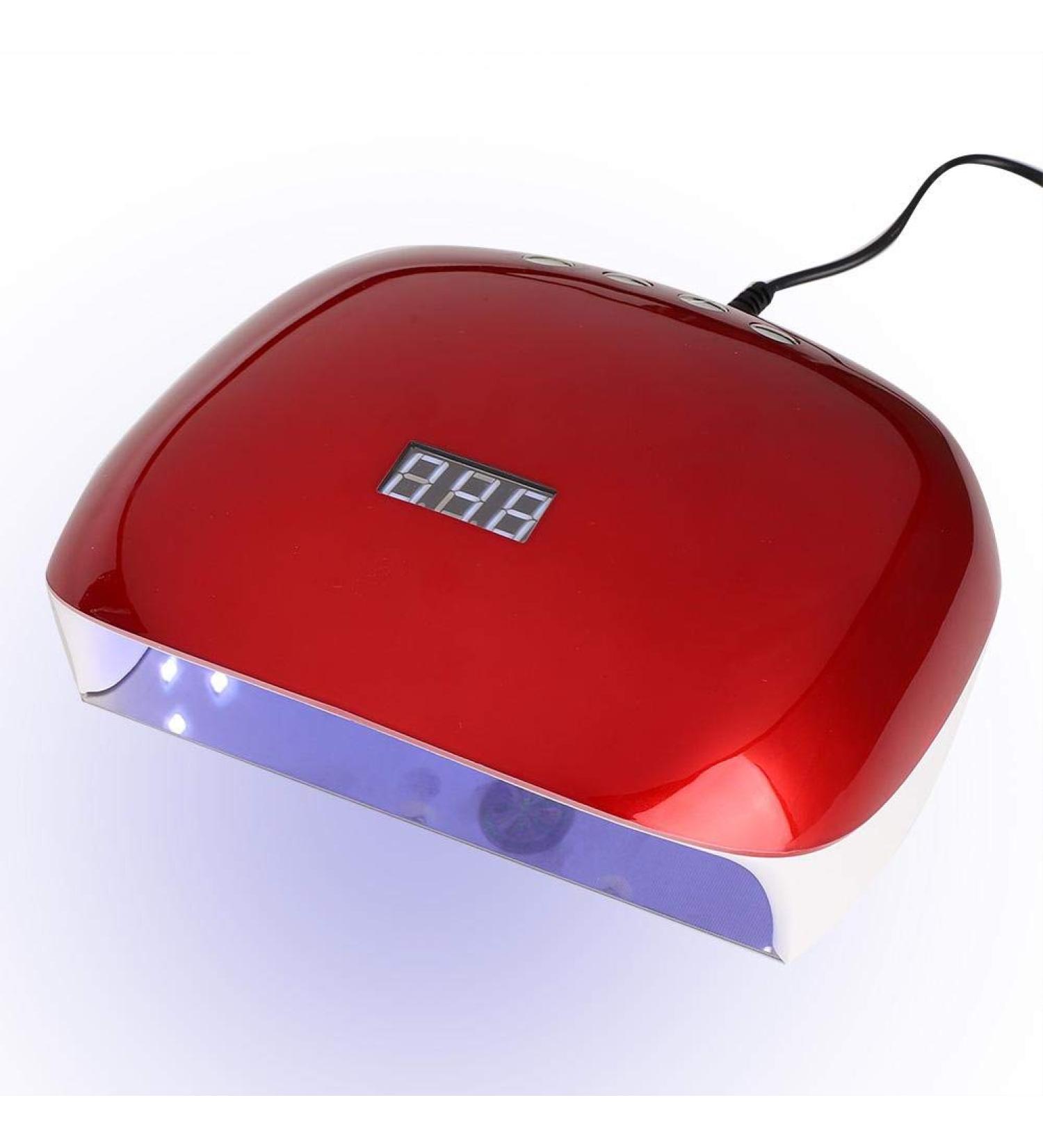 Brnoo UV Lamp Nail Dryer - Portable 48W LED Nail Lamp with 30 Lamps for Semi-Permanent Gel | Professional Nail Dryer with 30s/60s/90s Timer - Perfect for Home & Salon Use - Buy Online on GoSupps.com