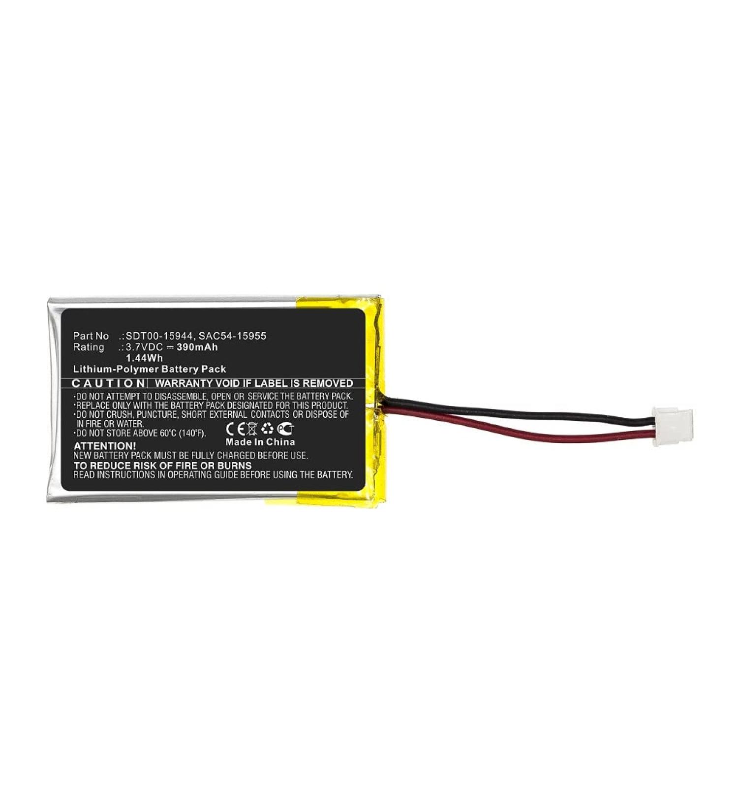 Synergy Digital Dog Collar Battery | Compatible with SportDOG SDT00-15944 | Ultra High Capacity 3.7V 390mAh Replacement for SAC54-15955 - Buy Online on GoSupps.com