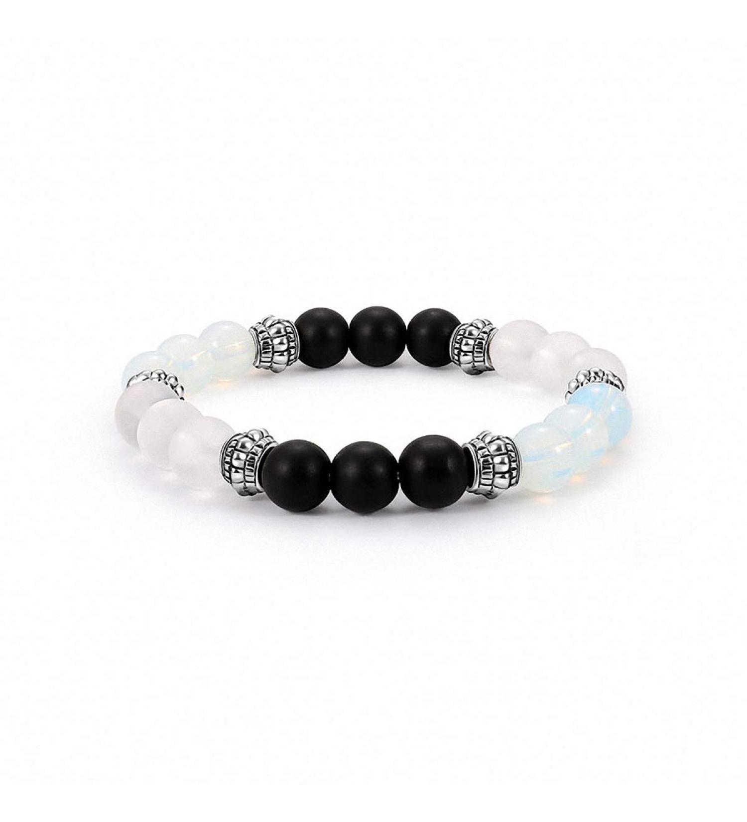 Magnet Bracelet for Women - 8mm Tiger Eye Hematite & Black Obsidian Natural Stone - 18CM Health Benefits | Bfq-555b - Buy Online on GoSupps.com