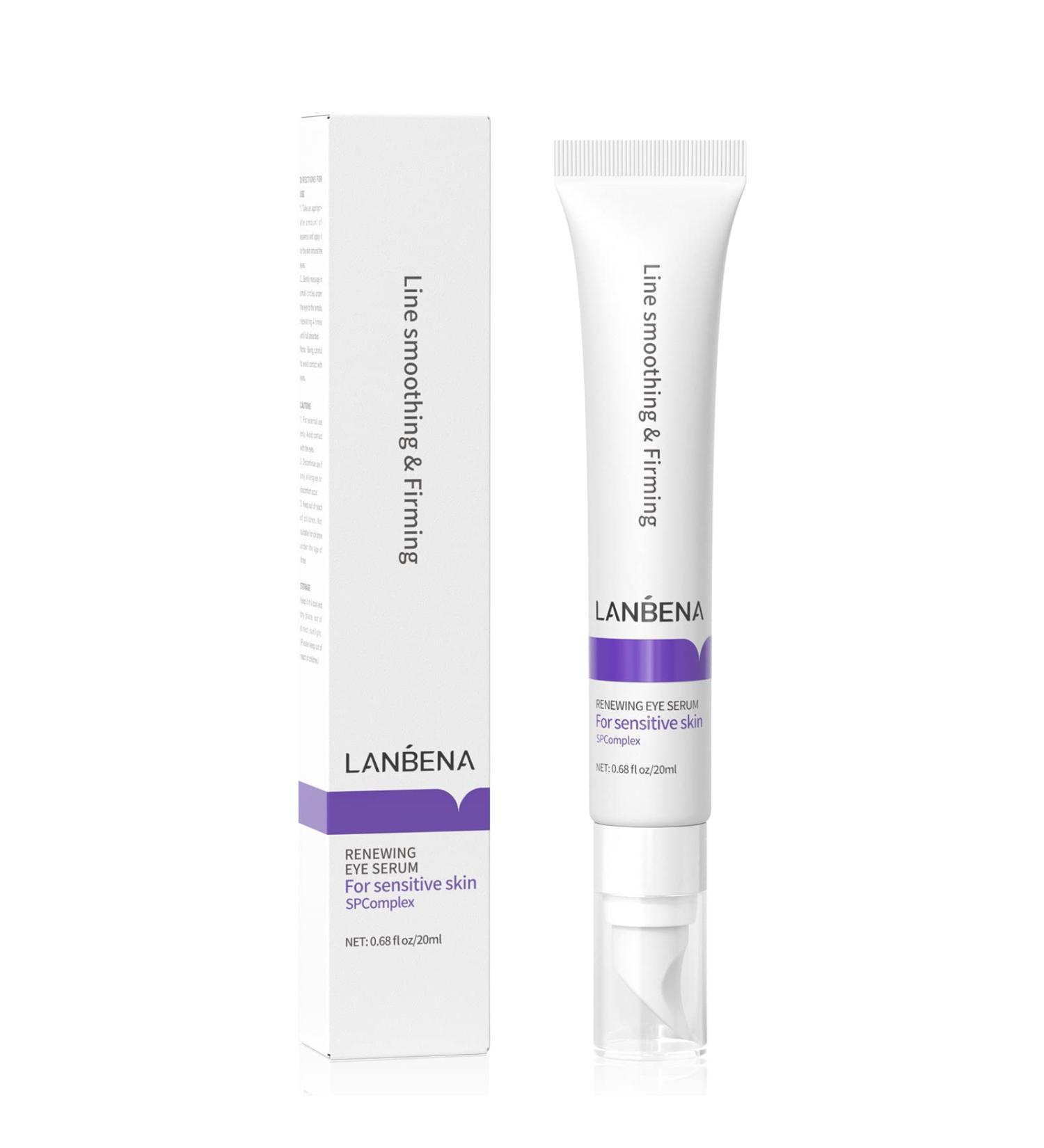 LANBENA Retinol Under Eye Cream for Dark Circles & Puffiness - Anti-Aging Formula with Hyaluronic Acid - 0.68 FL OZ - Buy Online on GoSupps.com