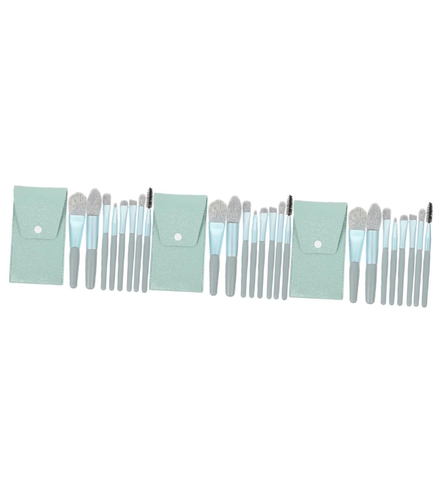 minkissy 3 Sets Travel Makeup Girls Eyeshadow Brush Mini Brush Supple Makeup Professional Makeup Brush Women Makeup Supplies Face Beauty Tools Cosmetic Pu Makeup Brush Sets Miss - Buy Online on GoSupps.com