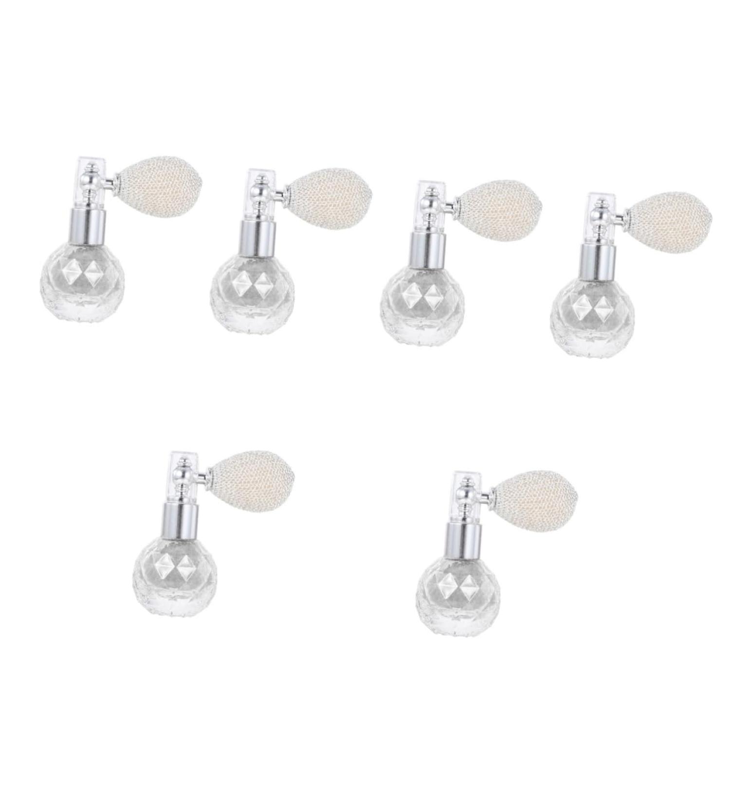 FOMIYES Glass Spray Bottle 6 pcs Vintage Makeup Nails Hair Bottle Pens Decoration Highlighter Beauty Light Highlighters Silverx6pcs mediumx6pcs - Buy Online on GoSupps.com