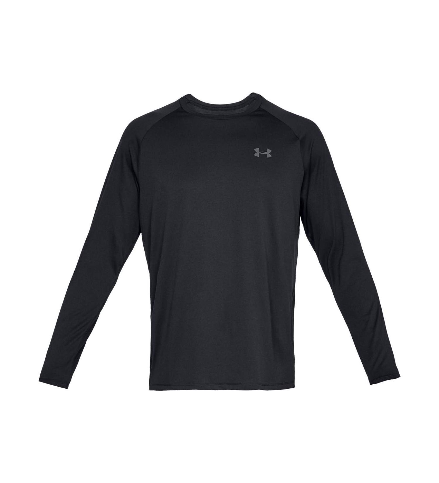 Under Armour Men's Tech 2.0 Long Sleeve Shirt - Breathable Fast-Drying & Anti-Odor Sportswear in XS Black - Buy Online on GoSupps.com