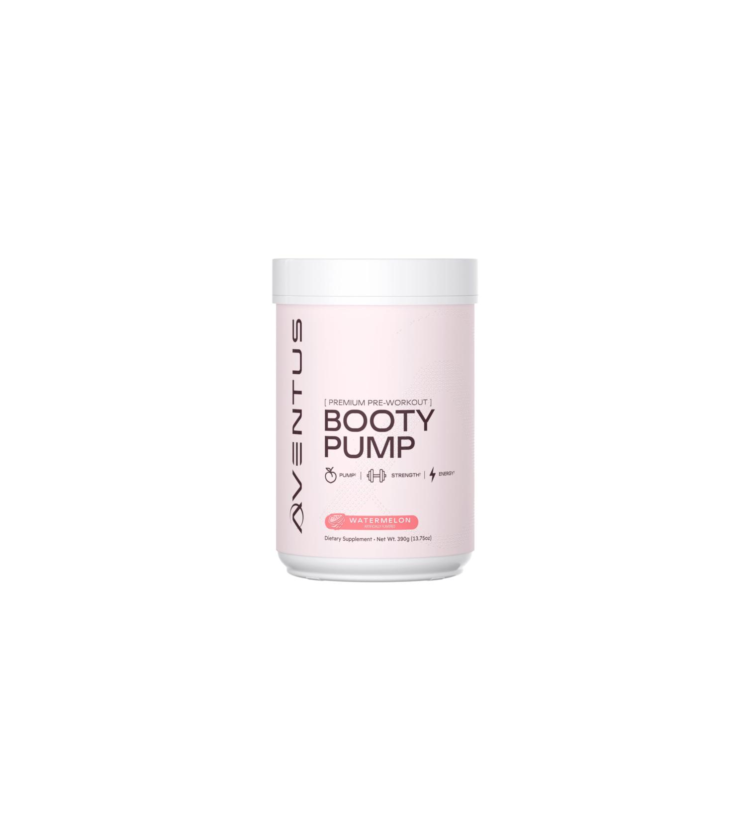 Aventus Booty Pump Pre-Workout Powder | Pump, Strength and Energy with Collagen, Creatine, Caffeine and More, 30 Servings (30 Servings, Watermelon) Watermelon 13.75 Ounce (Pack of 1) - Buy Online on GoSupps.com