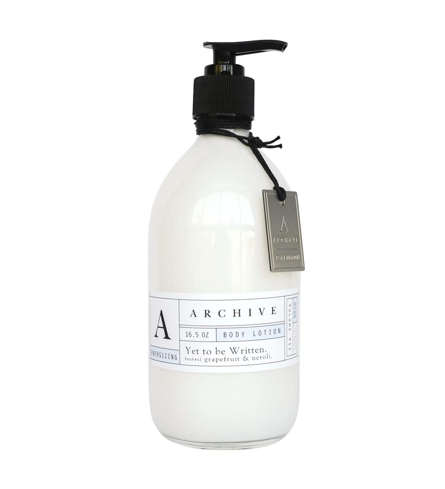 Archive Yet To Be Written Body Lotion Natural Moisturizing Lotion for Men & Women Lightly Scented 16.5 oz - Buy Online on GoSupps.com