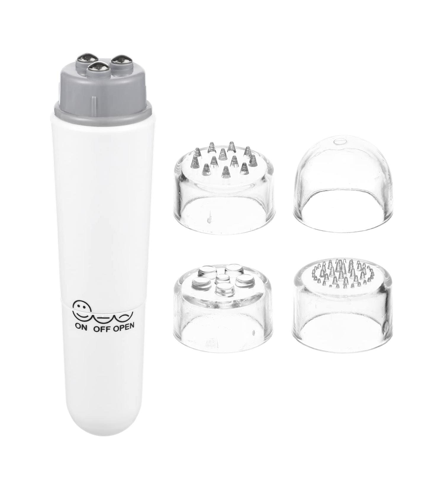 Healifty 4 in 1 Mini Electric Facial Massager - Acupressure & Pain Relief Device (White) | International Shipping Available - Buy Online on GoSupps.com