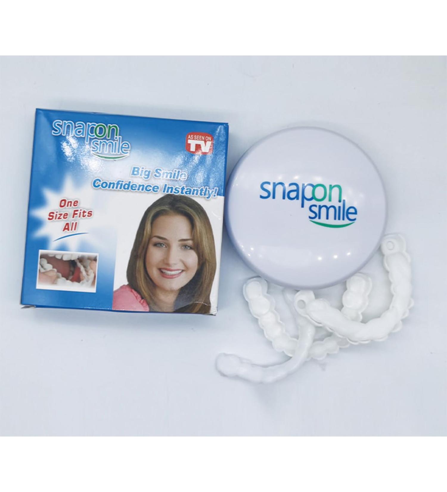 Snap On Veneers for Men & Women | Moldable False Teeth & Denture Replacement Kit with Teeth Grinding Guard & Whitening Strips - Buy Online on GoSupps.com