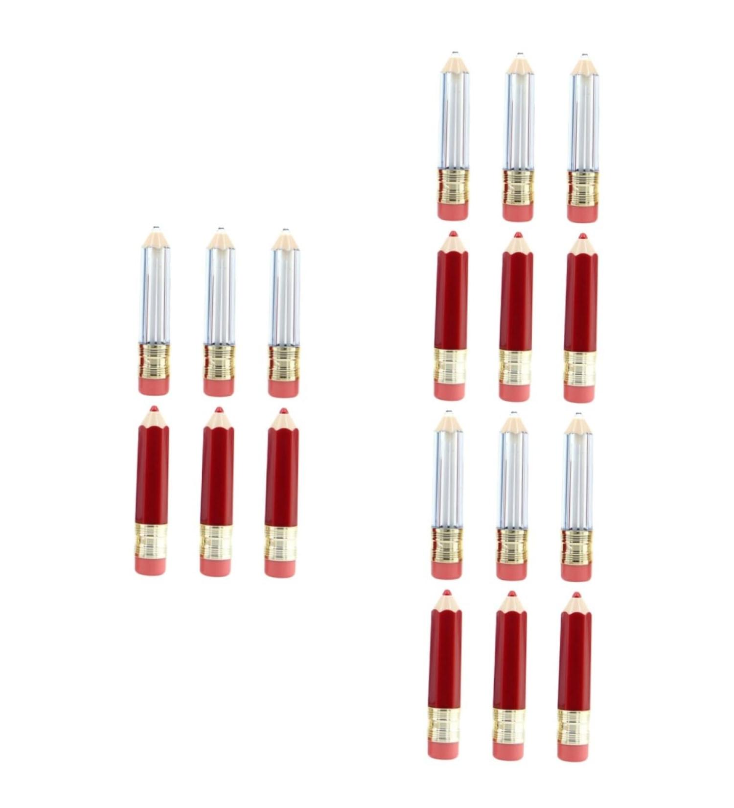  FRCOLOR FRCOLOR 18 Pcs Tube Lip Gloss Pencil Tubes Empty Lipstick Pencils Bulk Bottles Lip Gloss Mini Pencils Sample Plastic Base - Buy Online on GoSupps.com