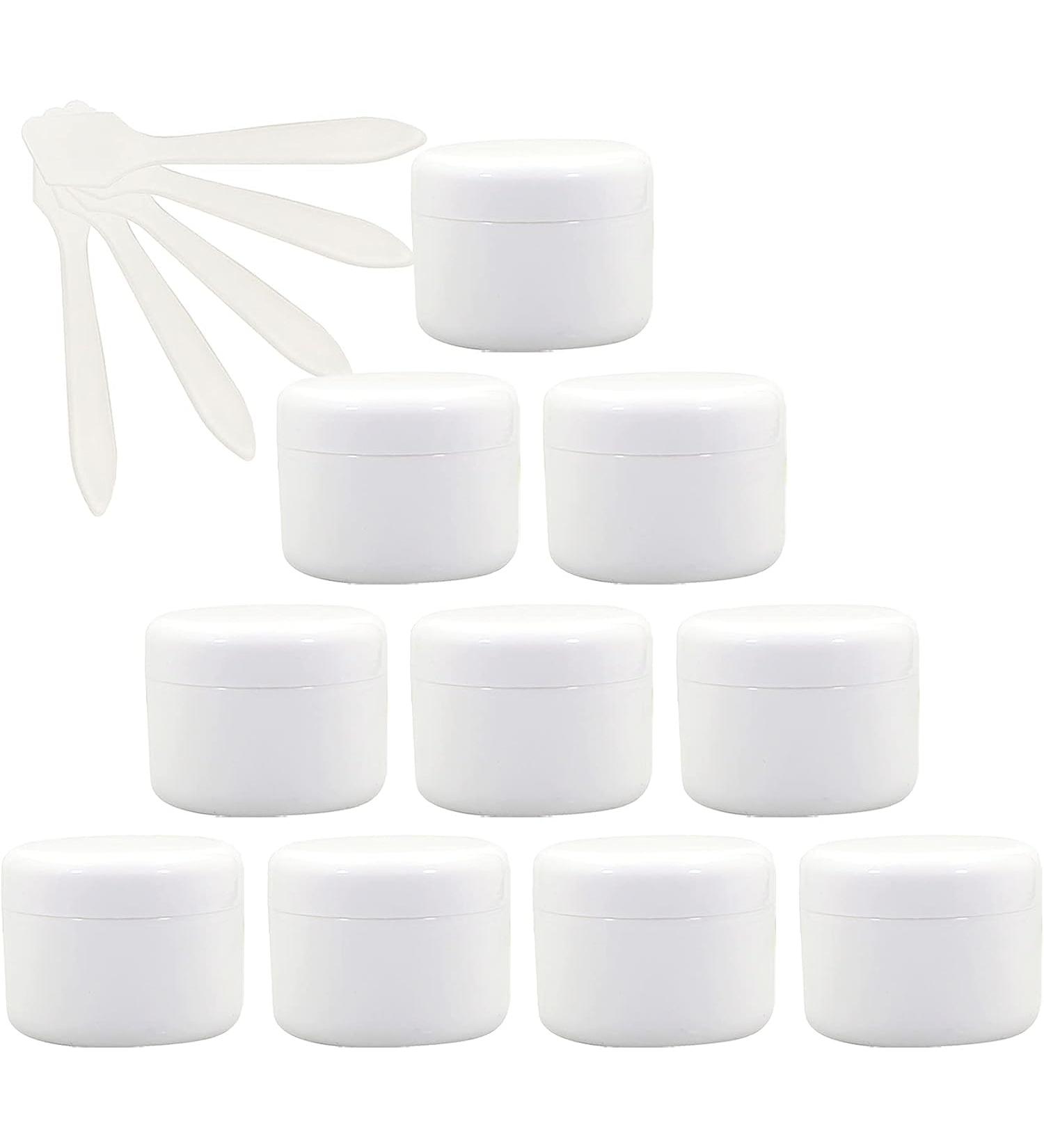 empty jars with lids cosmetic jar B0CL9K7SRC12 PC Empty 50ml Pink Plastic Cosmetic Jars with Screw Lid 50g Small Pot with Inner Linner for Cosmetic Travel Gel Lip Balm + 5X Spatula (Color : Roze S ( - Buy Online on GoSupps.com