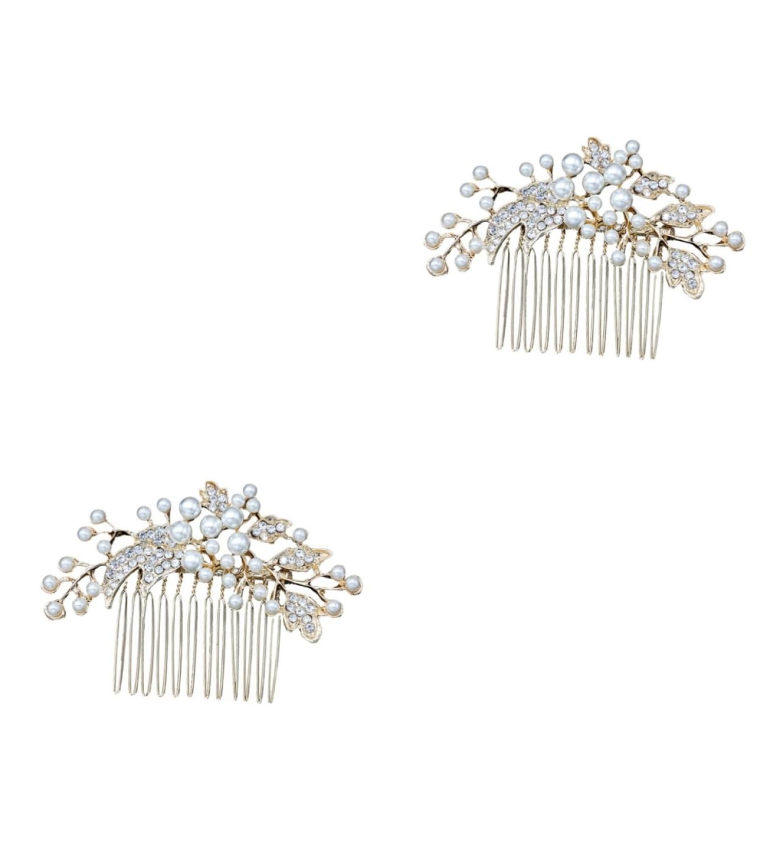 FRCOLOR Women's Comb Jewellery Bridal Hair Comb Wedding Hair Clip Comb Pearl Hair Clips Bridal Crystal Hair Comb Wedding Tiara Hair Pin Hair Accessories European and American Miss - Buy Online on GoSupps.com