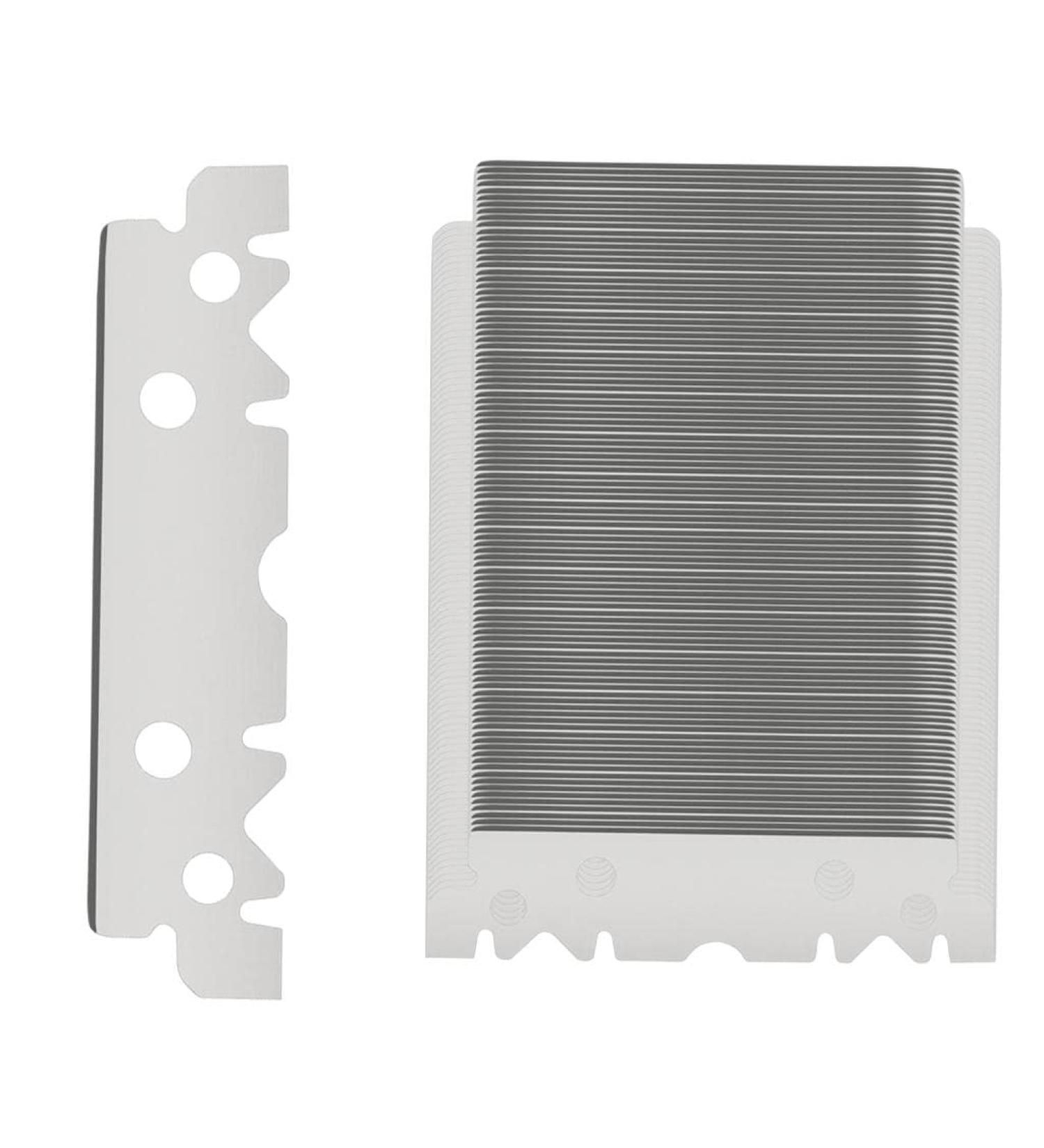 Fenteer 100x Stainless Steel Razor Blades - Sharp Manual Single Edge Blades for Beard Trimming | International Shipping Available - Buy Online on GoSupps.com