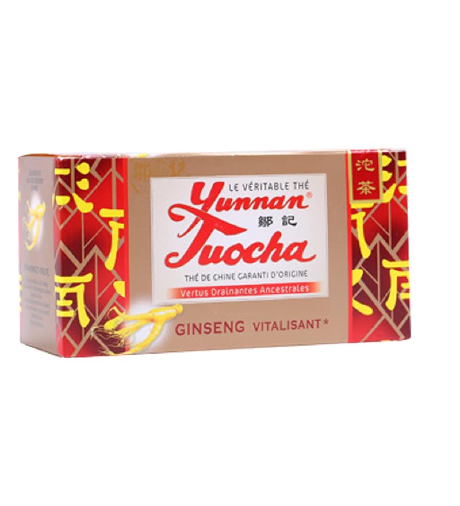  YUNNAN TUOCHA Yunnan Tuocha Zouji - Tuocha Ginseng Tea - Vitalising - 20 Sachets - 40 g - Yunnan Origin Guarantee - Buy Online on GoSupps.com