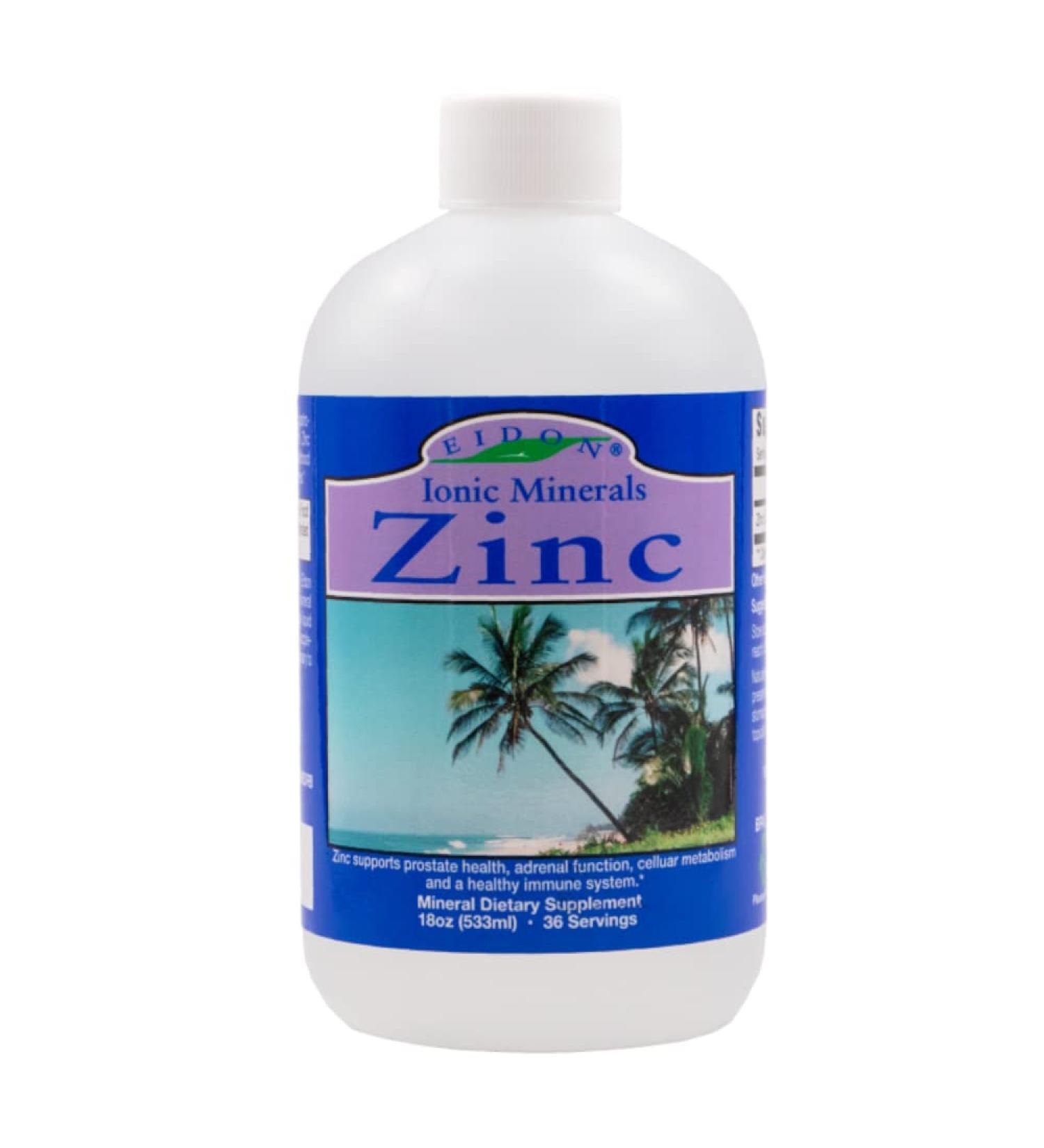 Eidon Mineral Supplements Zinc 18 oz (533 ml)