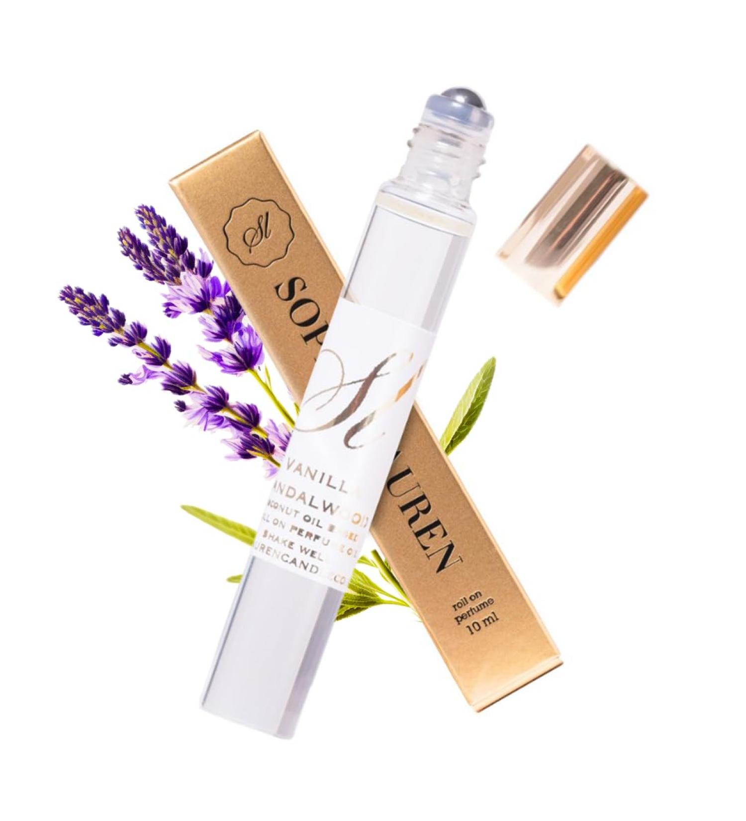 Sophia Lauren 10ML Pheromone Perfume for Women | Long Lasting Sweet Amber & Lavender Perfume Oil | Portable Parfum Pheromone Femme | Women's Perfume with Natural Coconut Roll-On (Black Amber Lavender) - Buy Online on GoSupps.com