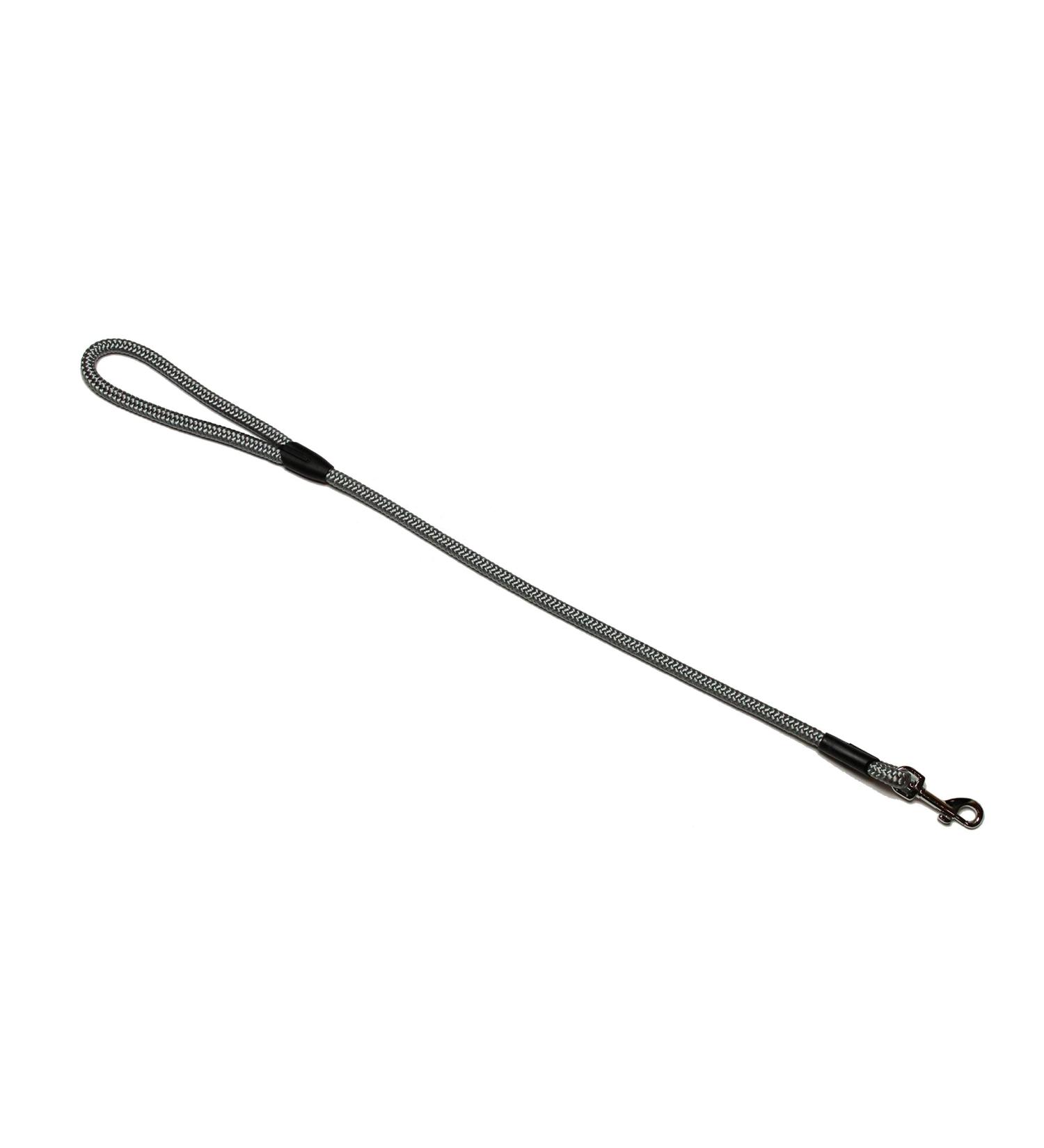 Leash - rope leash with hand loop Basic 10mm 27 colours 7 lengths (0.70 m silver grey) 0.70 m silver grey
