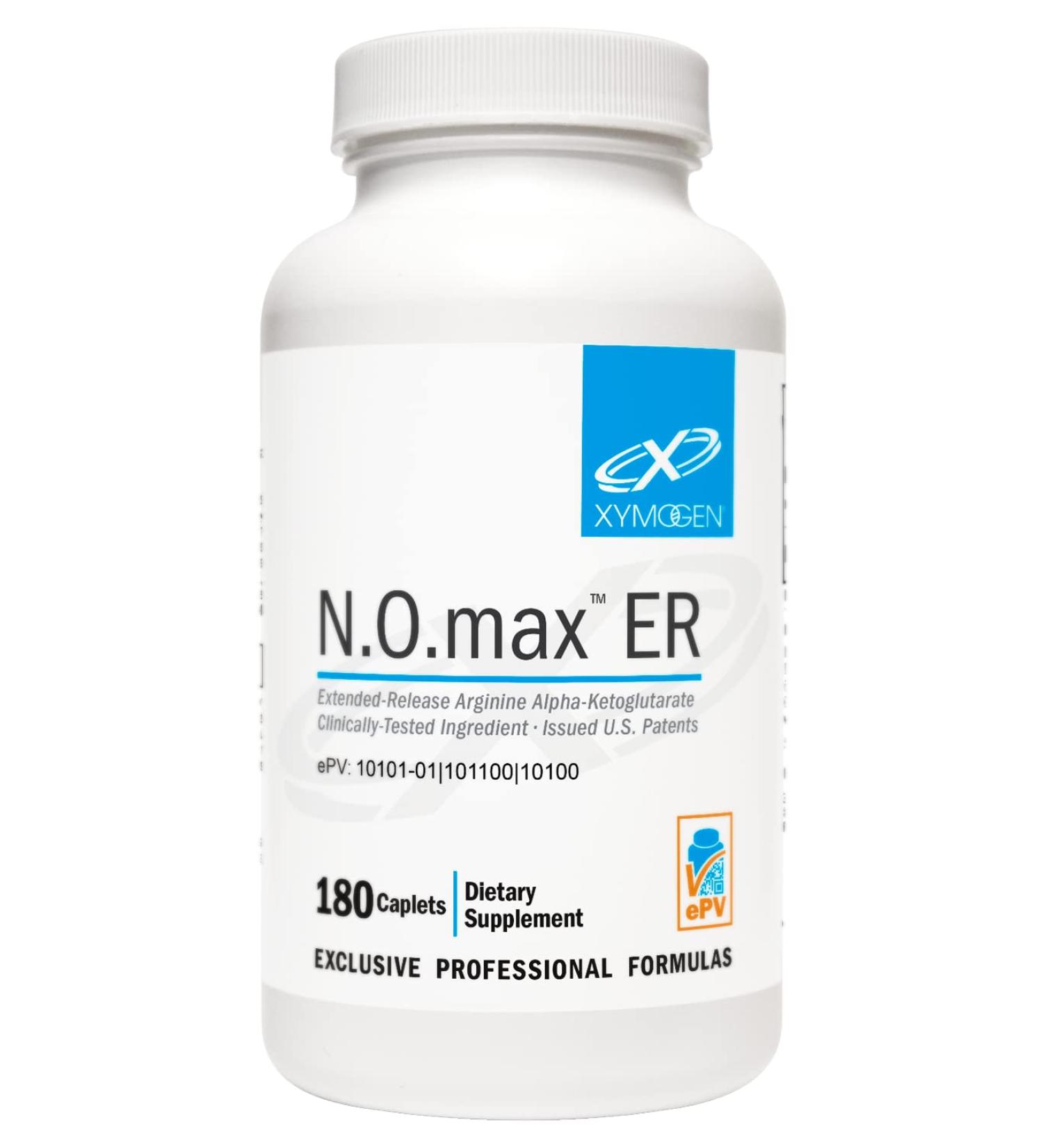Buy XYMOGEN N.O.max ER - Extended-Release Nitric Oxide Precursor for Cardiovascular Health & Muscle Function (180 Caplets) - International Shipping Available - Buy Online on GoSupps.com