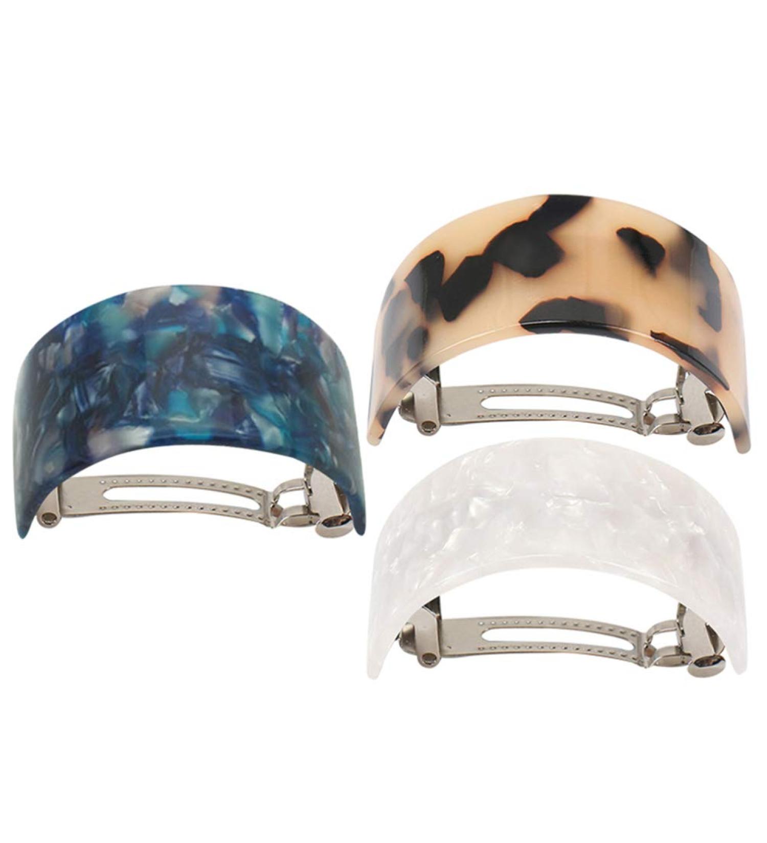 Lurrose 3pcs Feather Ponytail Clips - Stylish Semicircle Half Round Hair Holders for Women & Girls - International Shipping Available - Buy Online on GoSupps.com