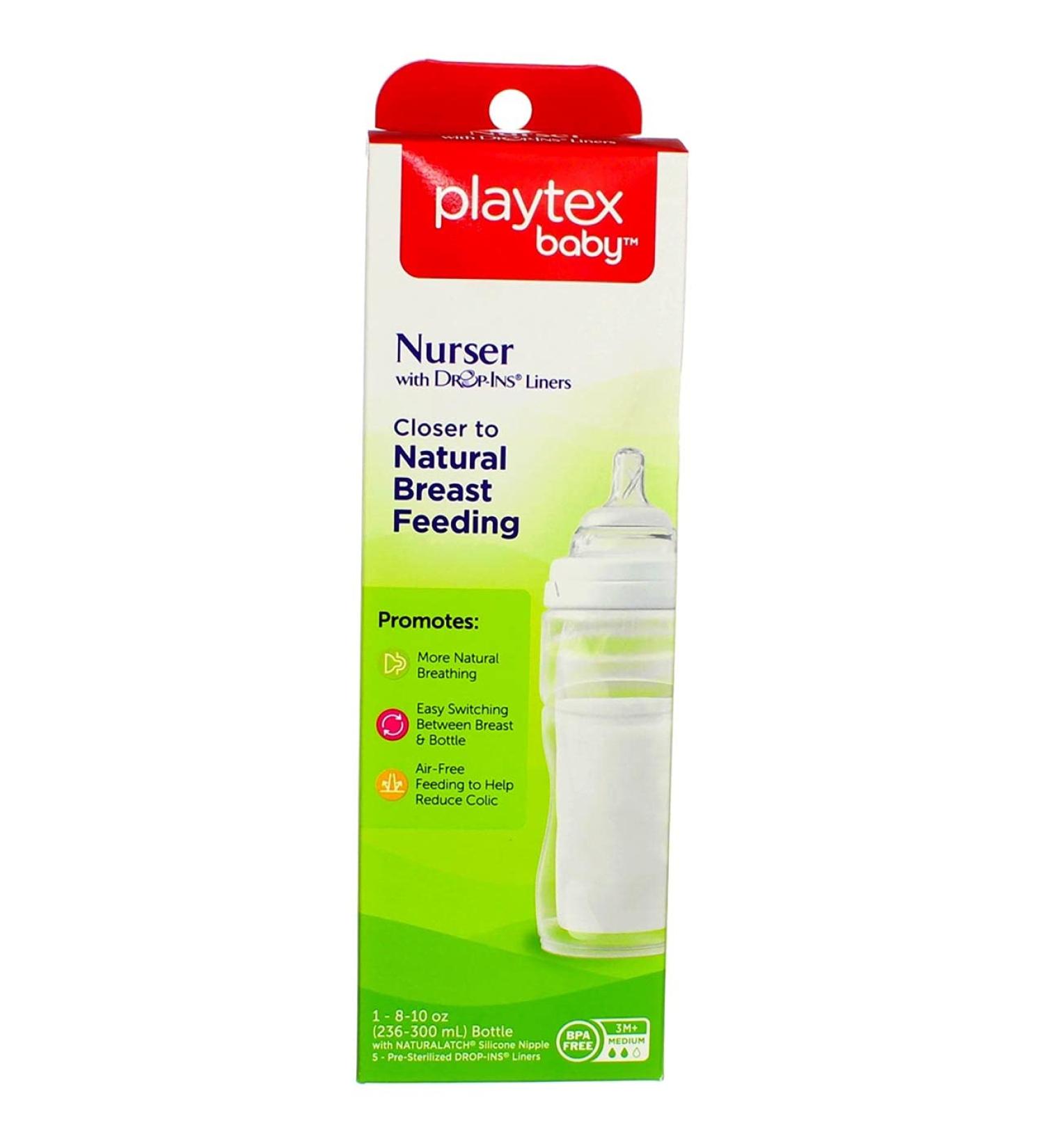 Playtex Nurser Drop-Ins Liners Premium 8-10 oz BPA-Free Bottle for Baby Feeding - Buy Online on GoSupps.com