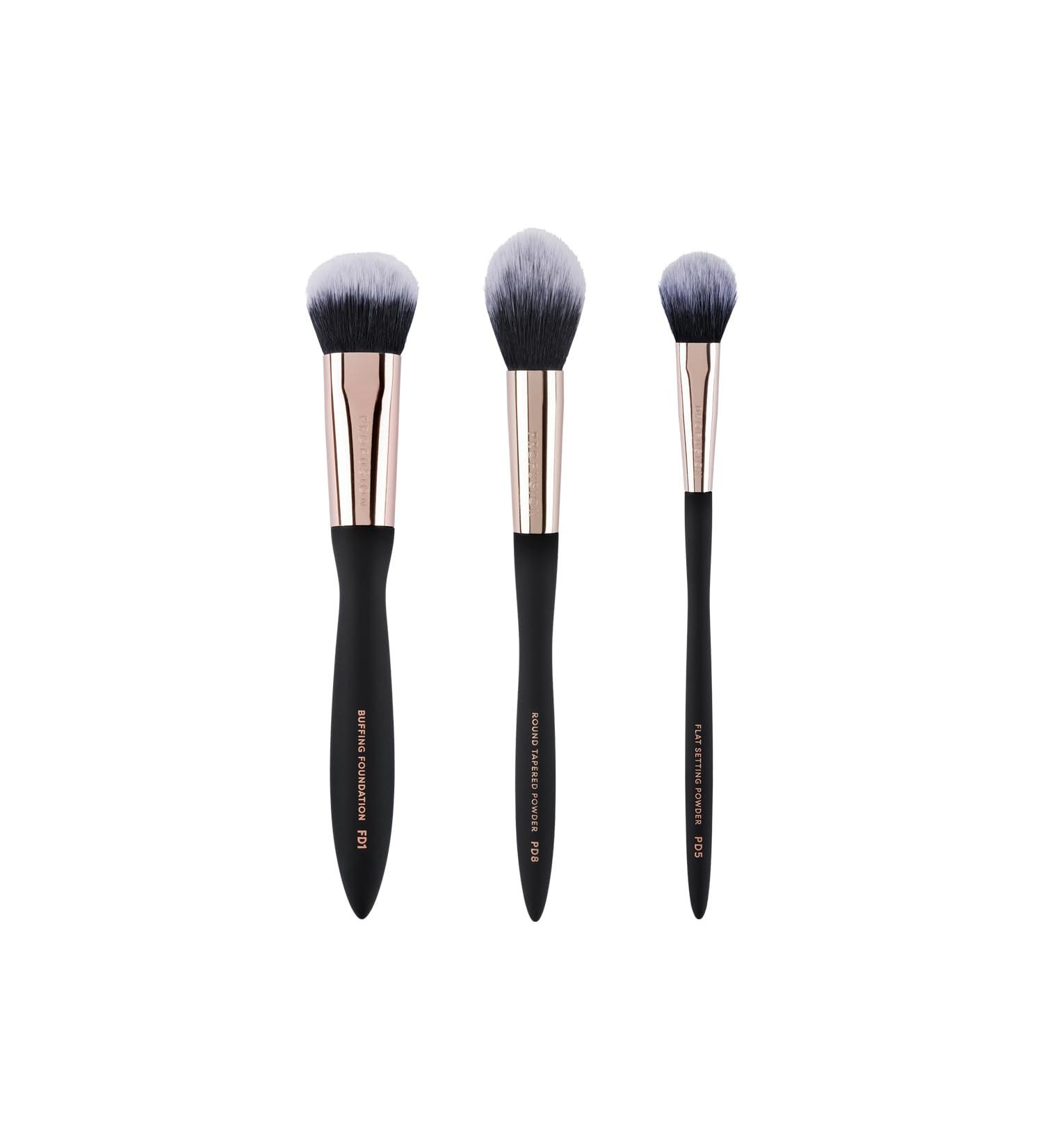 Profusion Cosmetics Artistry Face Essentials - 3-Pc Artistry Face Brush Set for Flawless Makeup Application - Buy Online on GoSupps.com