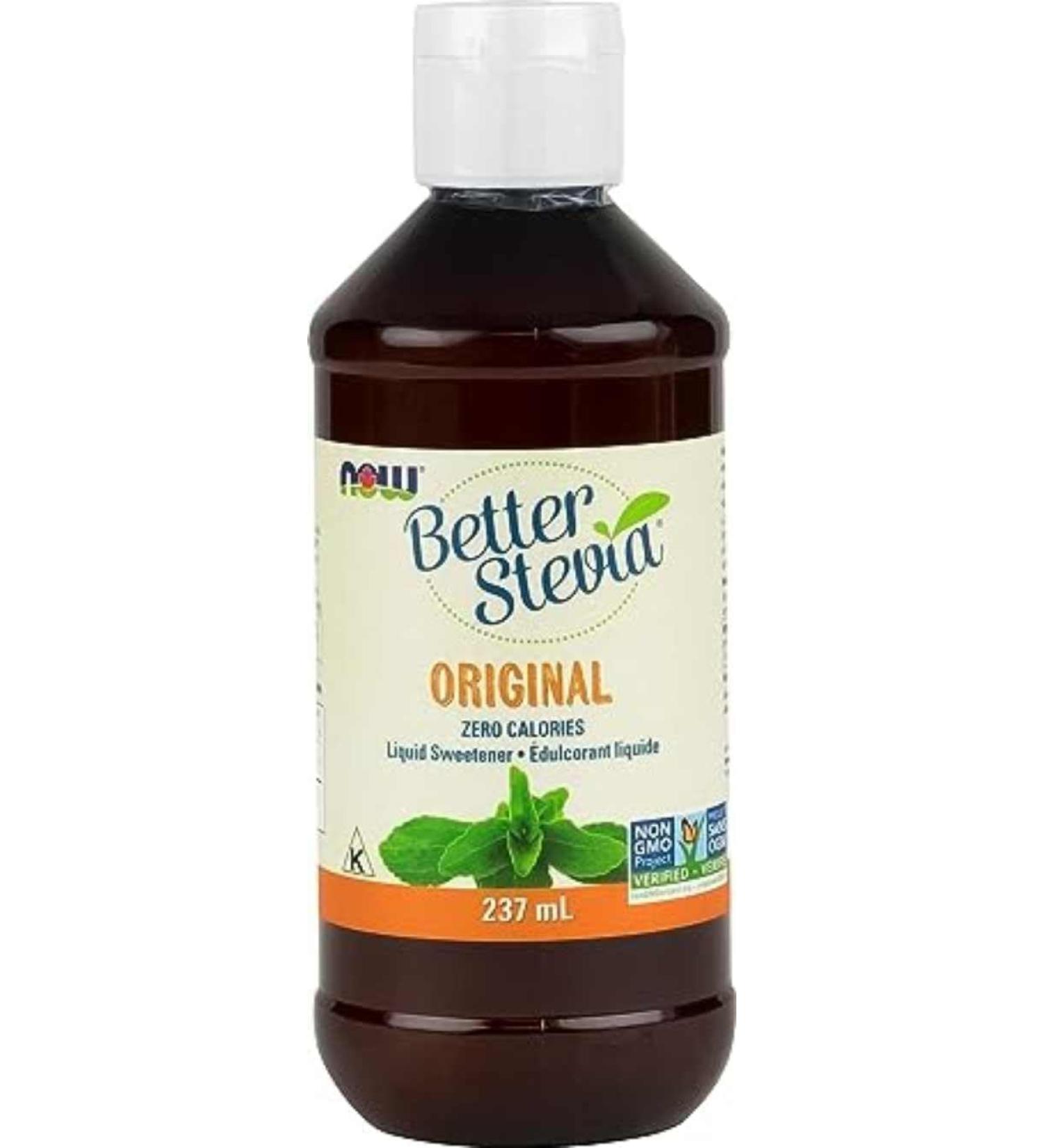 NOW Foods BetterStevia Original Zero-Calorie Liquid Sweetener Keto Friendly Suitable for Diabetics No Erythritol 237ml - Buy Online on GoSupps.com