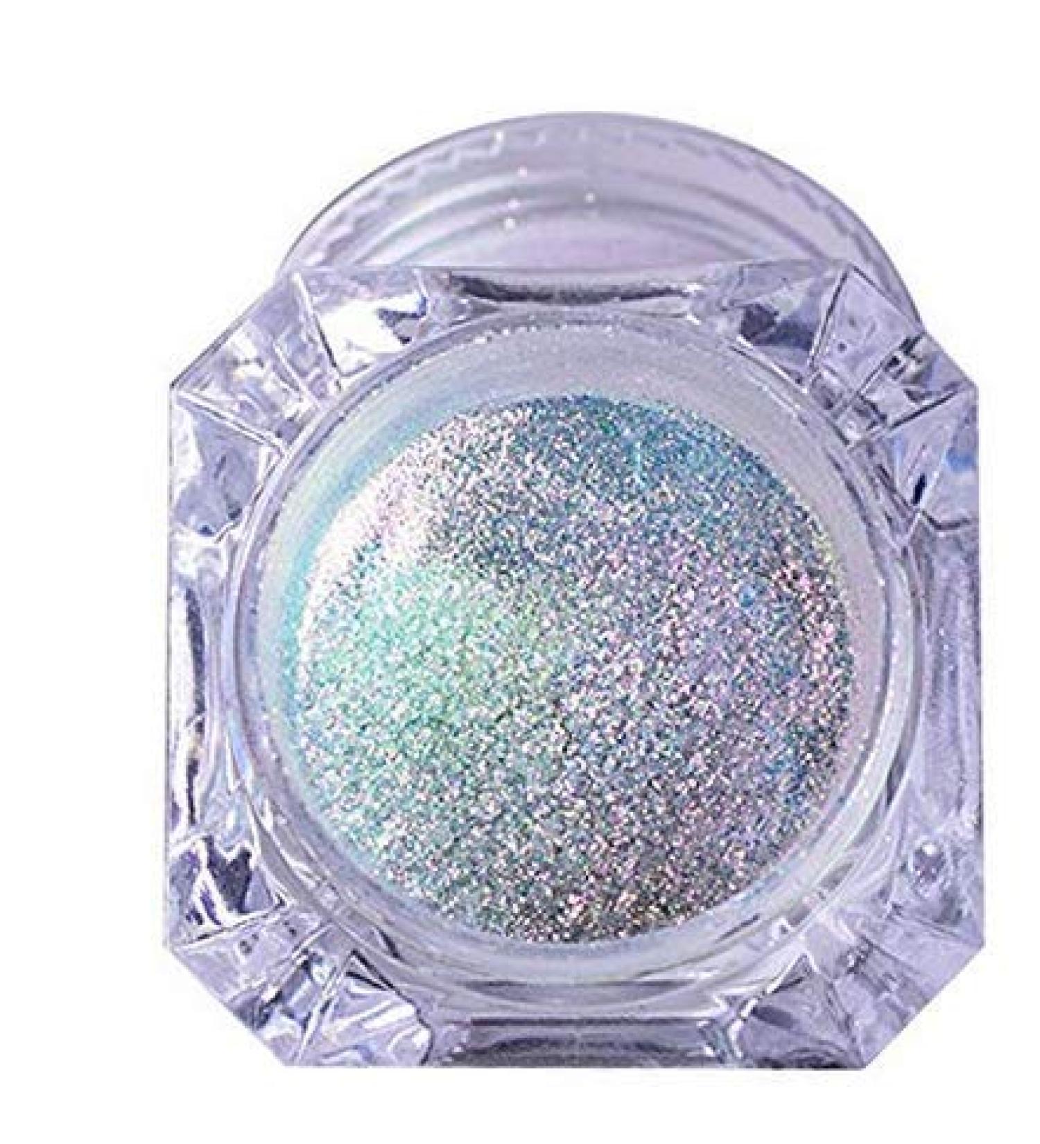 Holographic Nail Glitter Powder - Rainbow Neon Colors 3D Manicure & DIY Nail Art Accessories - Buy Online on GoSupps.com