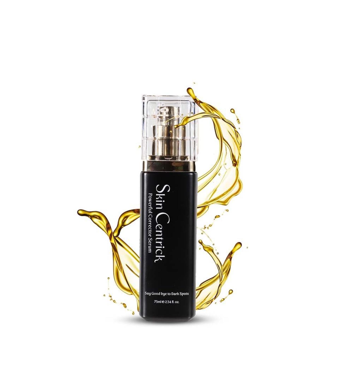 Skin Centrick Powerful Serum - All Natural Serum with powerful luxury ingredients for Spots and Repair Cleanses Skin Fights Acne Evens Tone Minimizes Pores - Buy Online on GoSupps.com