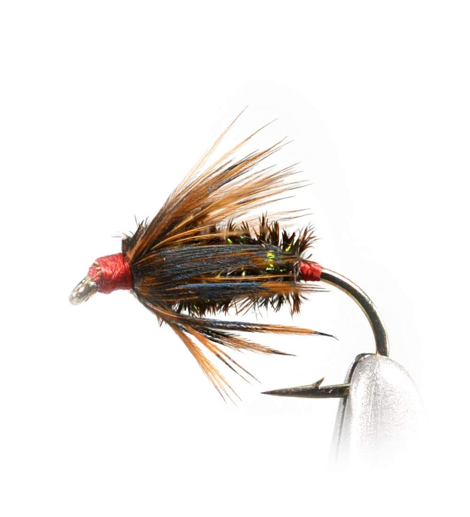 Tenkara Fishing Flies Pack - 6 Peacock & Pheasant Nymph Kebari Styles, Hook #12 - Buy Online on GoSupps.com