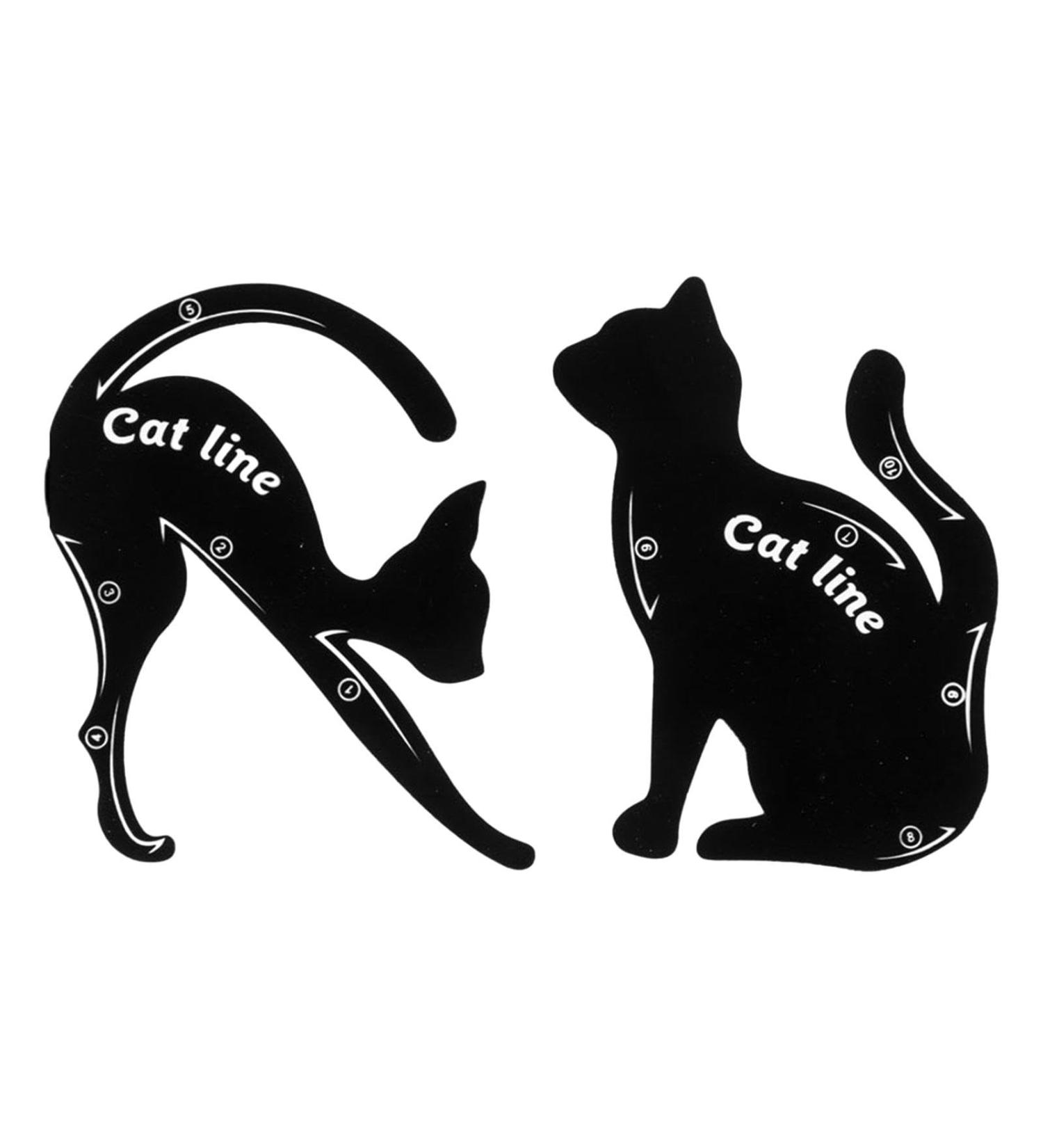 Stencils Reusable Eye Makeup Aid Tool for Eyeshadow Cat Eyes Professionals - Buy Online on GoSupps.com