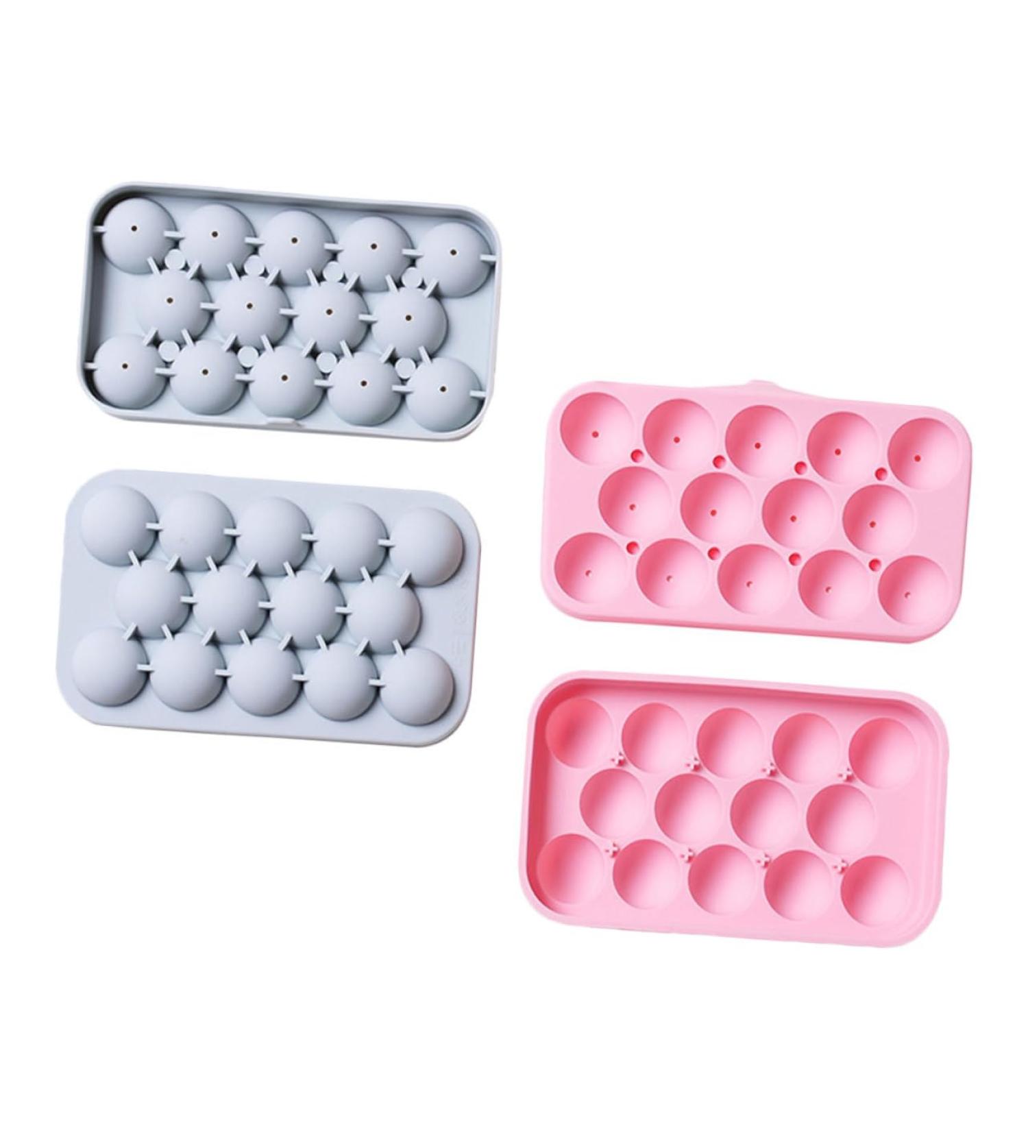 Zerodeko Ice Molds 2pcs Home Making Mold Summer Ice Tray Ball Makers Moulds Molds Bar Cube Fridge DIY Tools Silicone 17x9.9cm Assorted Color - Buy Online on GoSupps.com