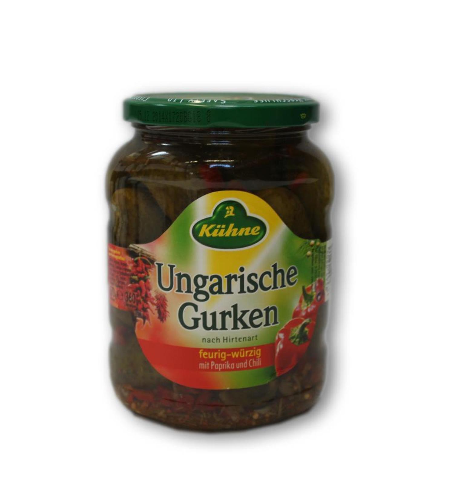K hne KG (GmbH & Co.) Bold Hungarian cucumbers with peppers and chili peppers (720 ml glass)