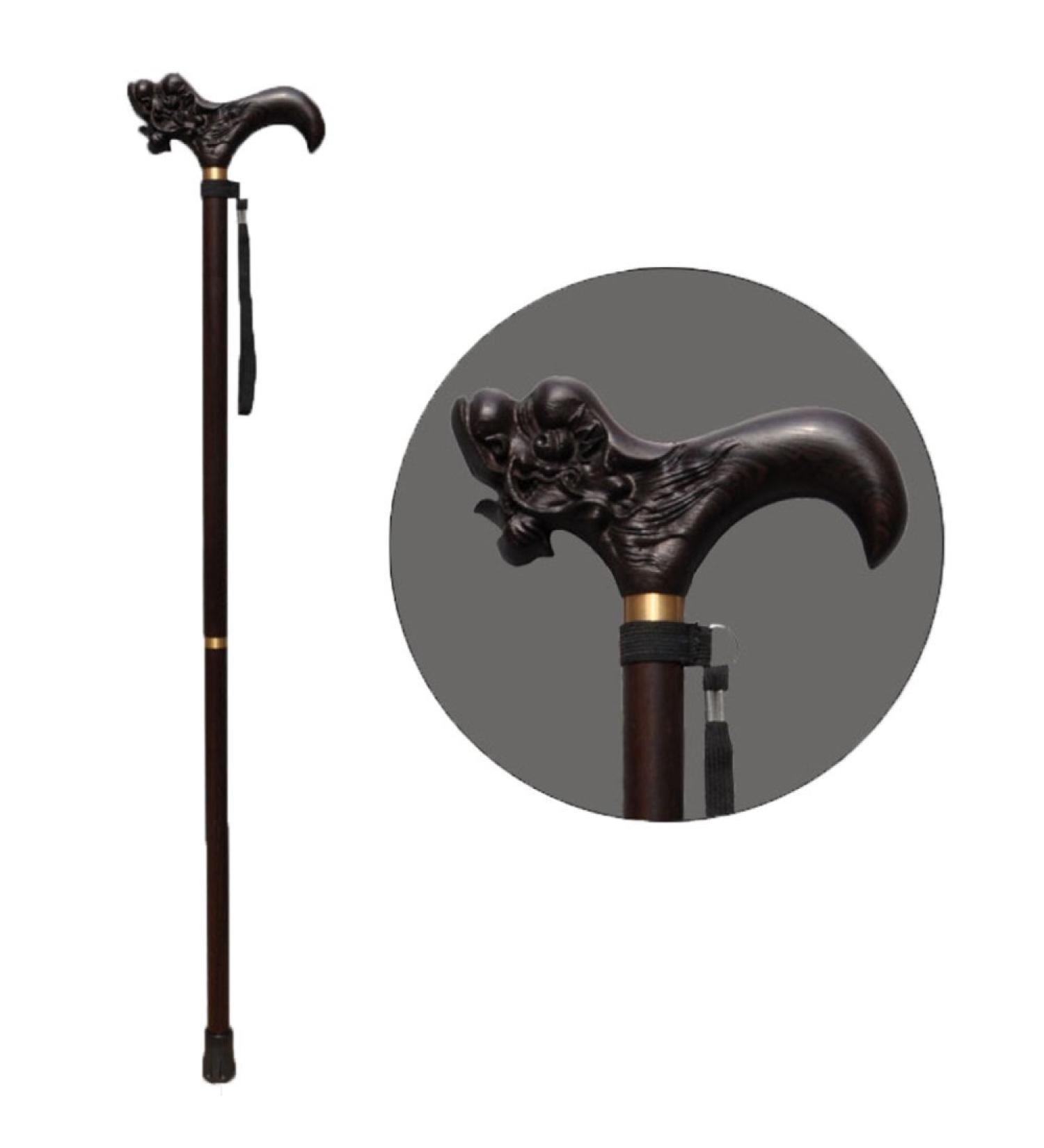 Wooden Cane Elderly Non-Slip Walking Stick Detachable Portable Solid Wood Crutches Faucets Long Handles Crutches Walkers Black It's so Kind of You powerfully Prosperous - Buy Online on GoSupps.com