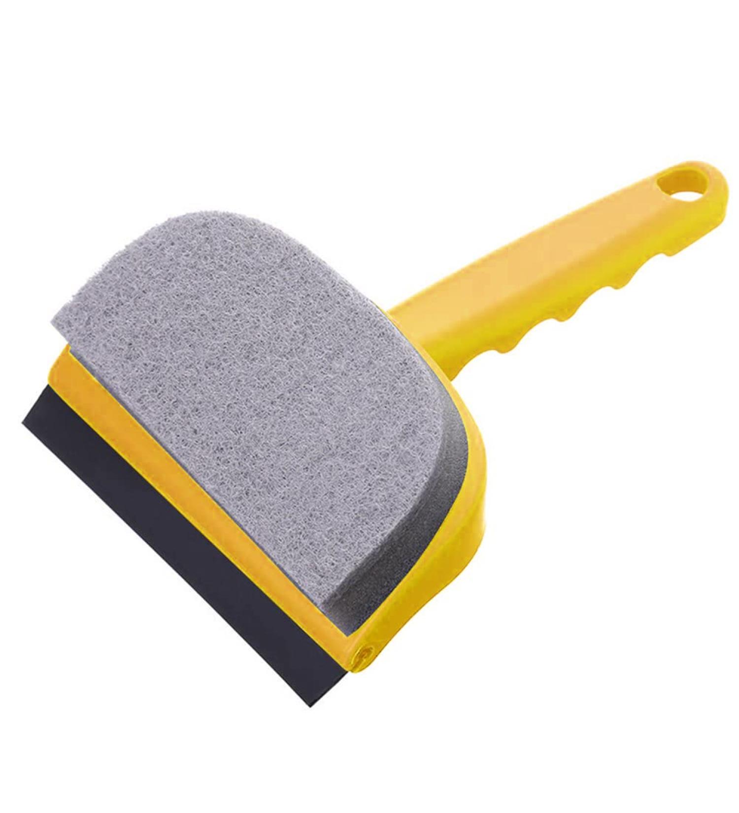 2-in-1 Wiper Glass Cleaning Brush Scraping and Washing Glass Cleaner Windscreen Wiper Double Sided Glass Cleaner Window Wiper Multipurpose Cleaning Brush Household Surface Cleaner Wiper Yellow - Buy Online on GoSupps.com