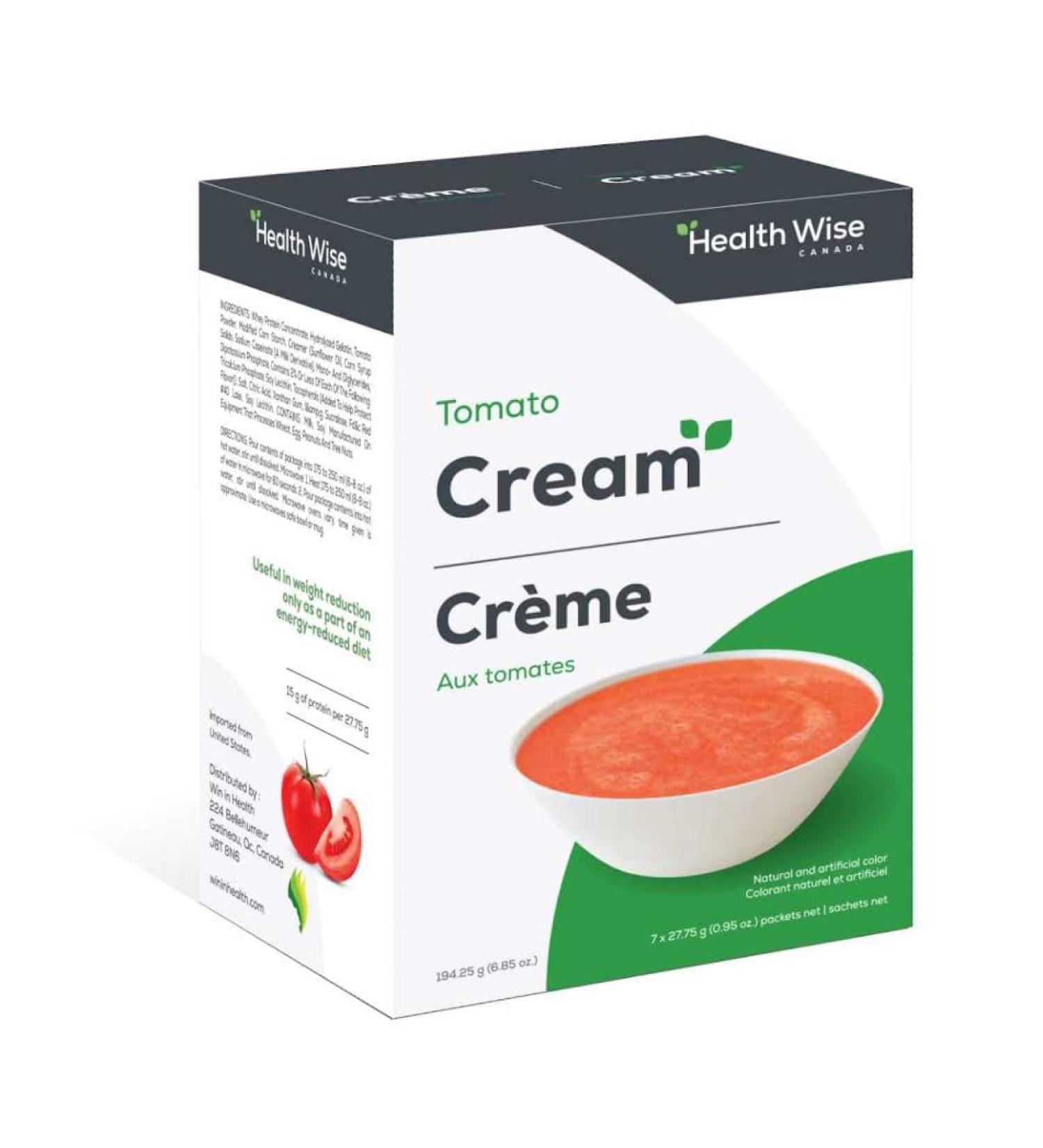 Health WiseTomato Cream 15g protein 7 paquets