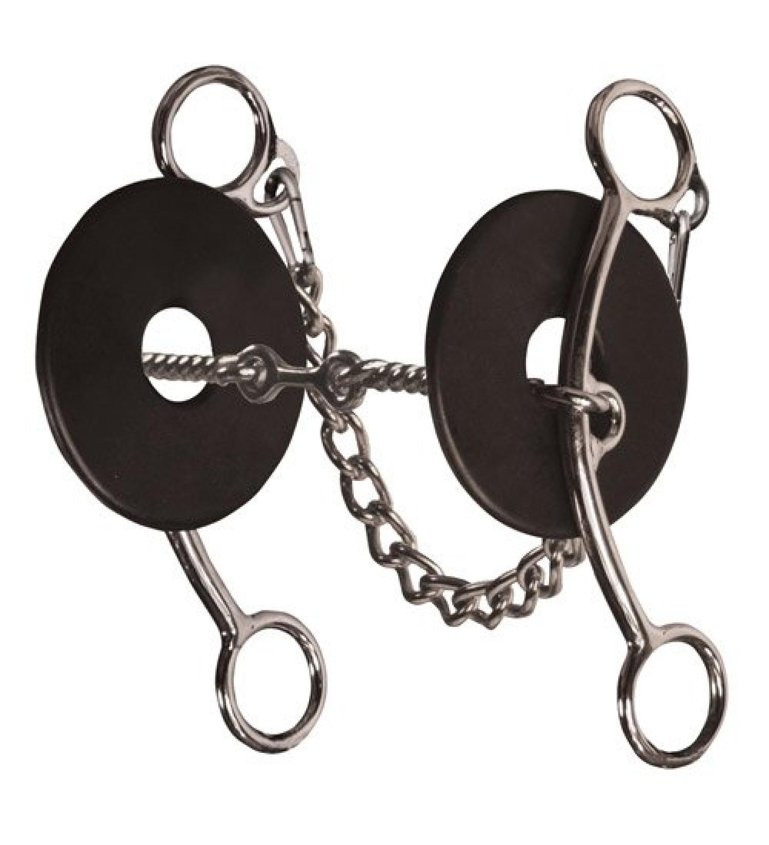 The Brittany Pozzi Collection by Professionals Choice Equine Three Piece Twisted Wire Bit (6.5-Inch)