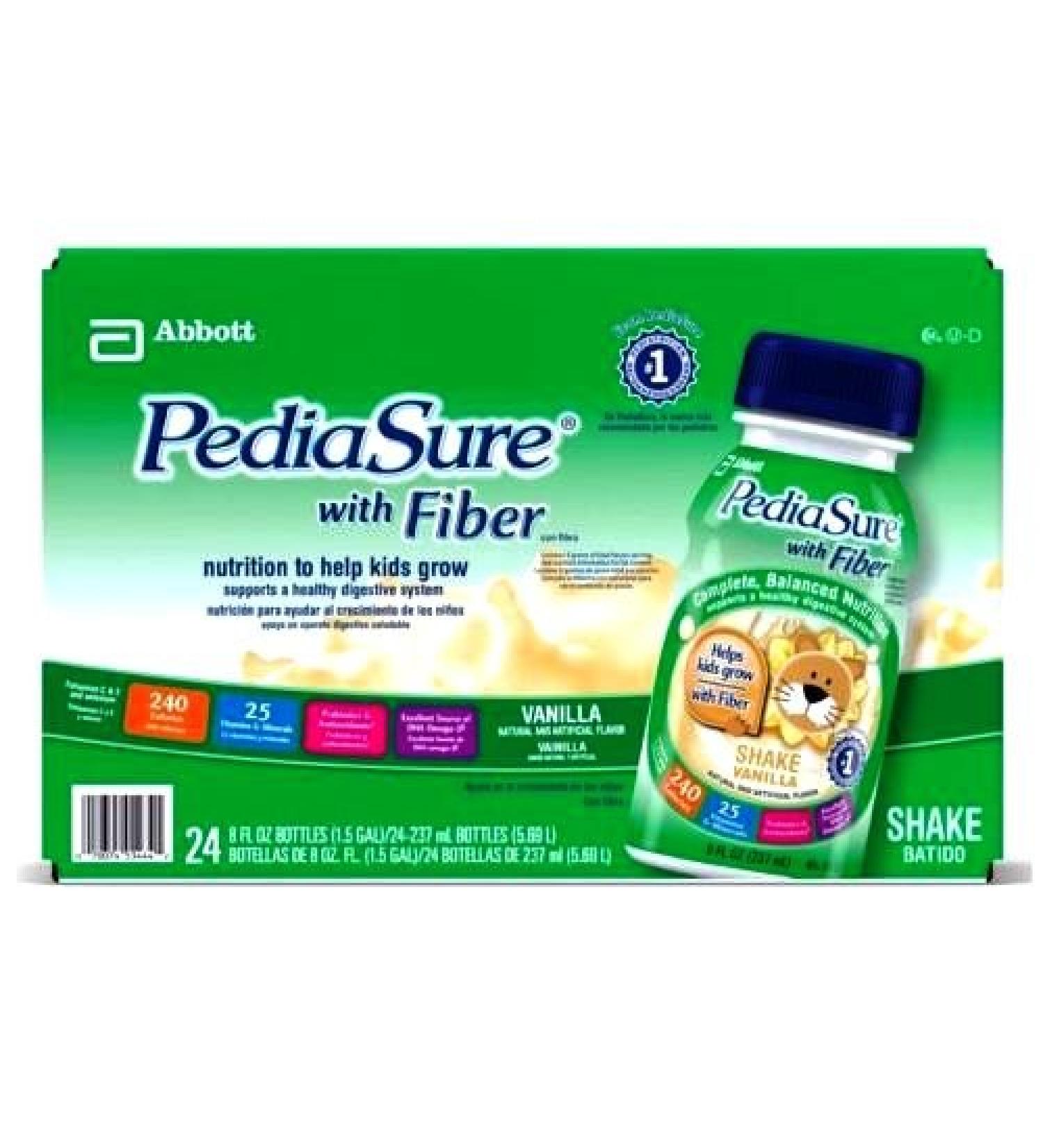 Abbott Pediasure with Fiber Vanilla Shake 24 Count