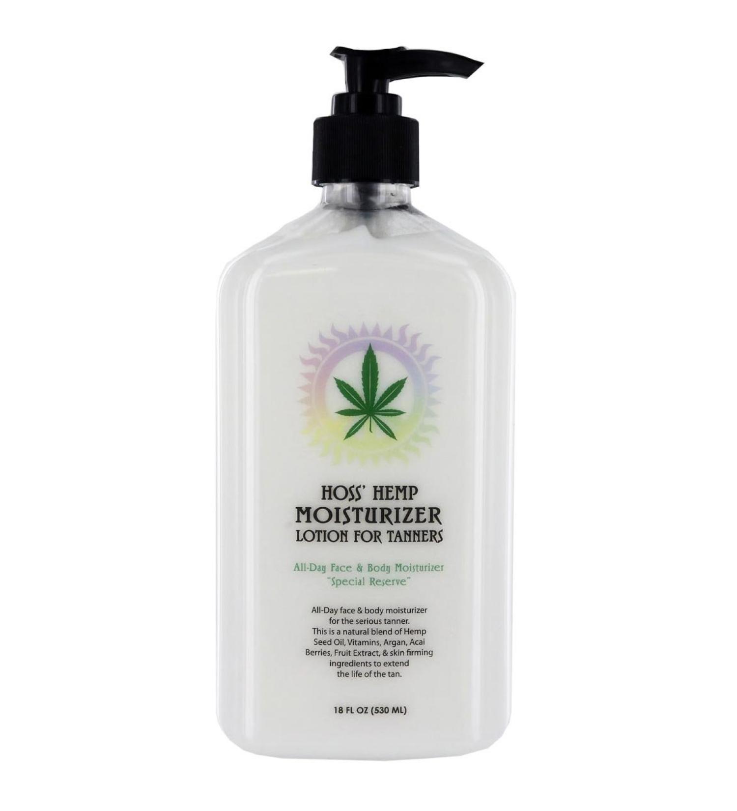 Hoss Hemp Moisturizer for Tanners - 18oz | Best International Shipping & Hydration for Tanned Skin - Buy Online on GoSupps.com