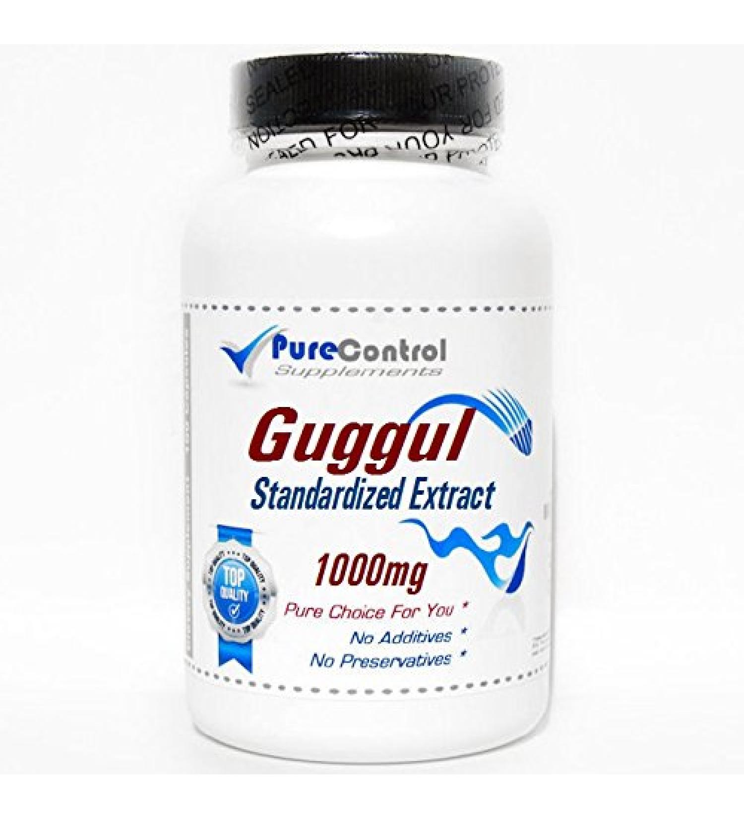 Guggul Standardized Extract 1000mg // 200 Capsules // Pure // by PureControl Supplements